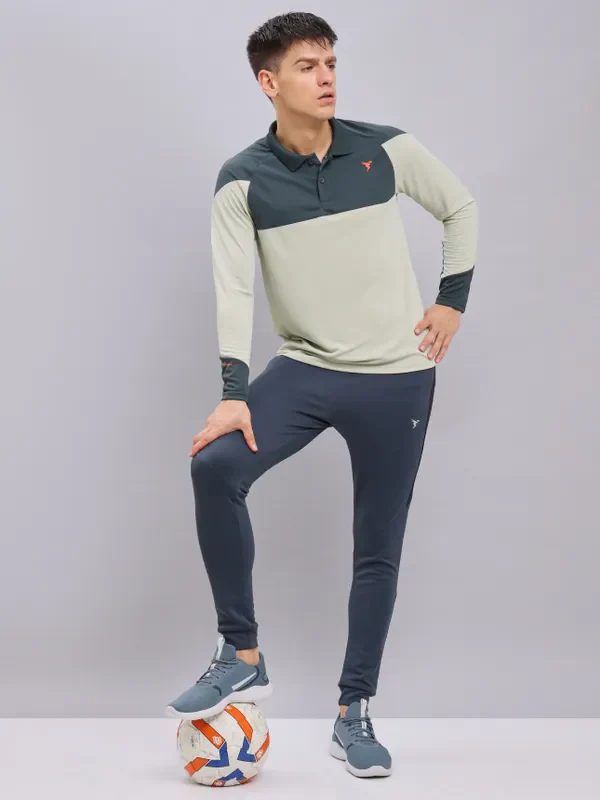 Men Colorblock Slim Fit Polo T-shirt with TECHNO COOL+ - Image 3