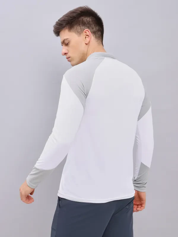 Men Colorblock Slim Fit Polo T-shirt with TECHNO COOL+ - Image 3