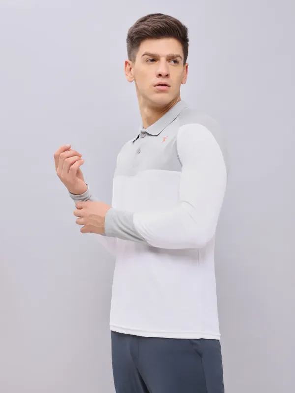 Men Colorblock Slim Fit Polo T-shirt with TECHNO COOL+ - Image 4