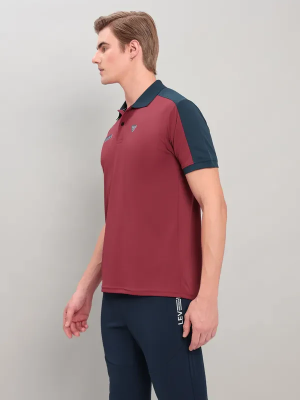 Men Colorblock Slim Fit Polo T-shirt with TECHNO COOL+ - Image 5