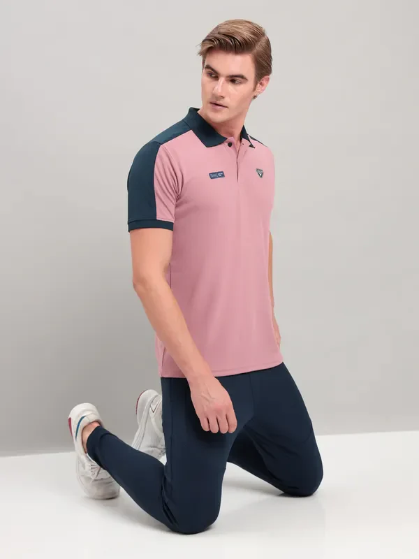 Men Colorblock Slim Fit Polo T-shirt with TECHNO COOL+ - Image 2