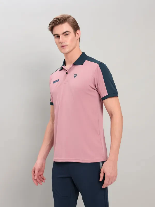 Men Colorblock Slim Fit Polo T-shirt with TECHNO COOL+ - Image 5