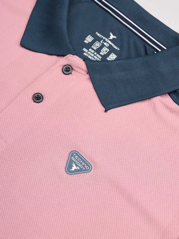 Men Colorblock Slim Fit Polo T-shirt with TECHNO COOL+ - Image 7