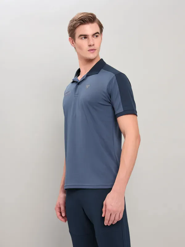 Men Colorblock Slim Fit Polo T-shirt with TECHNO COOL+ - Image 5