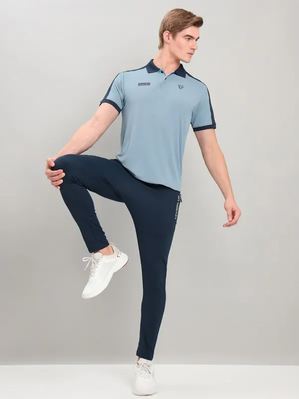 Men Colorblock Slim Fit Polo T-shirt with TECHNO COOL+ - Image 6