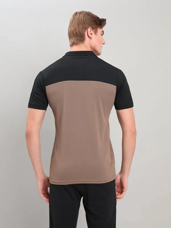Men Colorblock Slim Fit Polo T-shirt with TECHNO COOL+ - Image 3