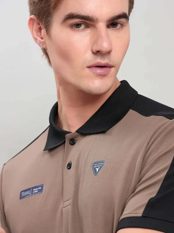 Men Colorblock Slim Fit Polo T-shirt with TECHNO COOL+ - Image 5