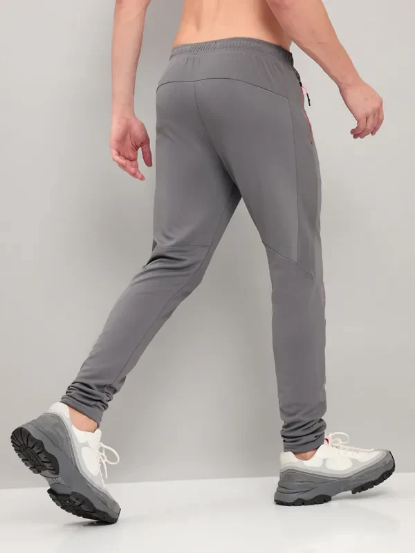 Men Solid Slim Fit Trackpants with TECHNO DRY - Image 3