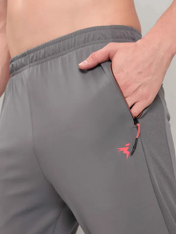 Men Solid Slim Fit Trackpants with TECHNO DRY - Image 5