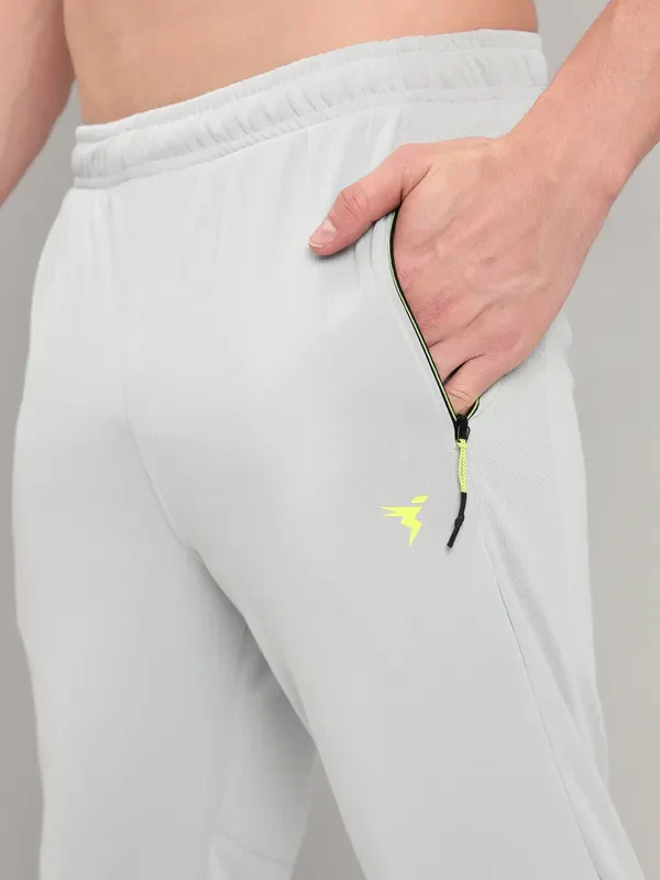 Men Solid Slim Fit Trackpants with TECHNO DRY - Image 6