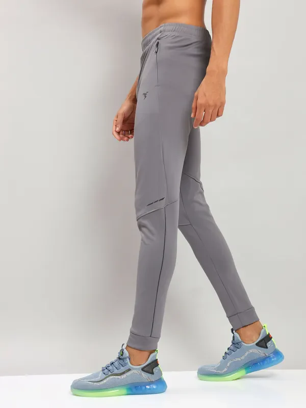Men Solid Slim Fit Trackpants with TECHNO DRY - Image 6