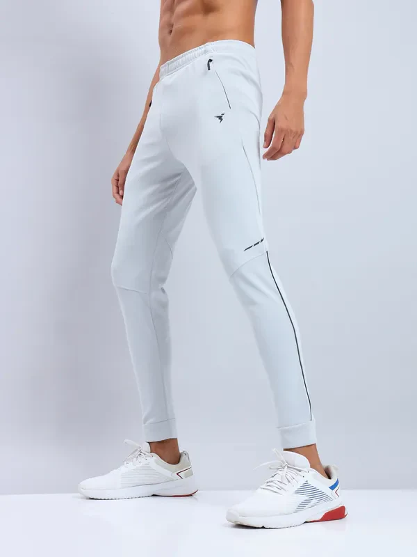 Men Solid Slim Fit Trackpants with TECHNO DRY - Image 8