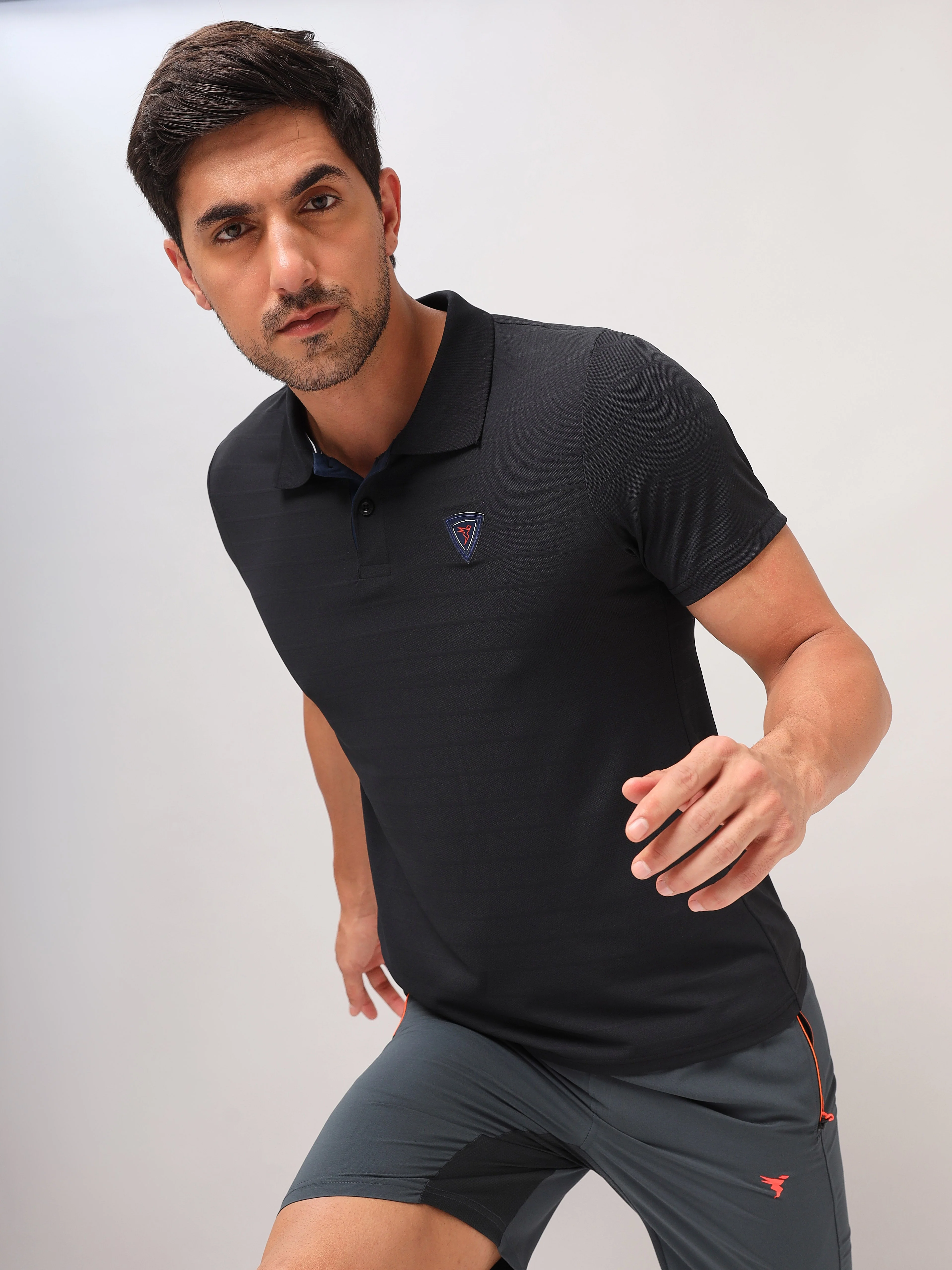 Men Self Design Slim Fit Polo T-shirt with AIRTEX STRIPES (Pack of 2) - Image 3