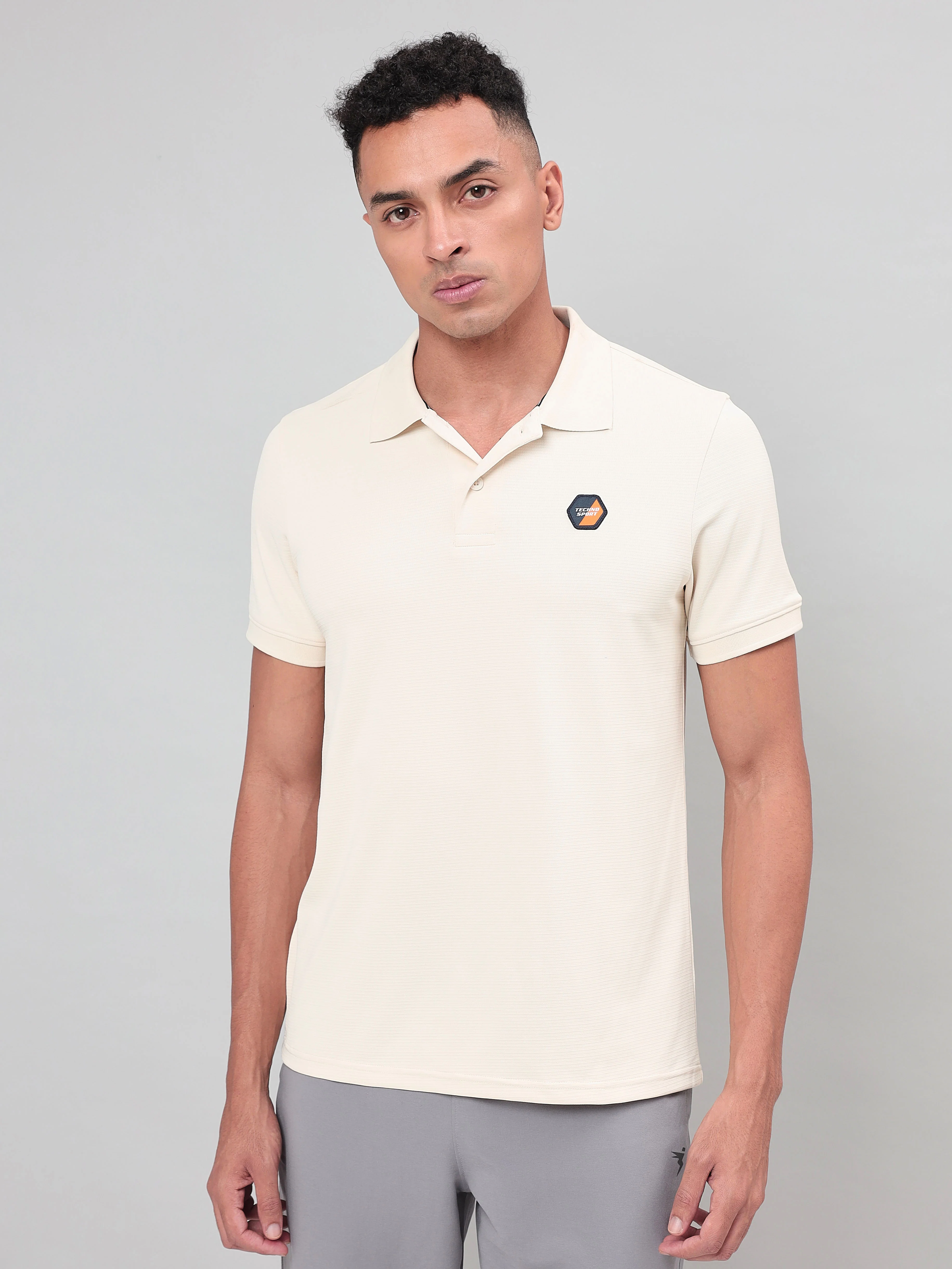 Men Self Design Slim Fit Polo T-shirt with MATPIQ (Pack of 2) - Image 2