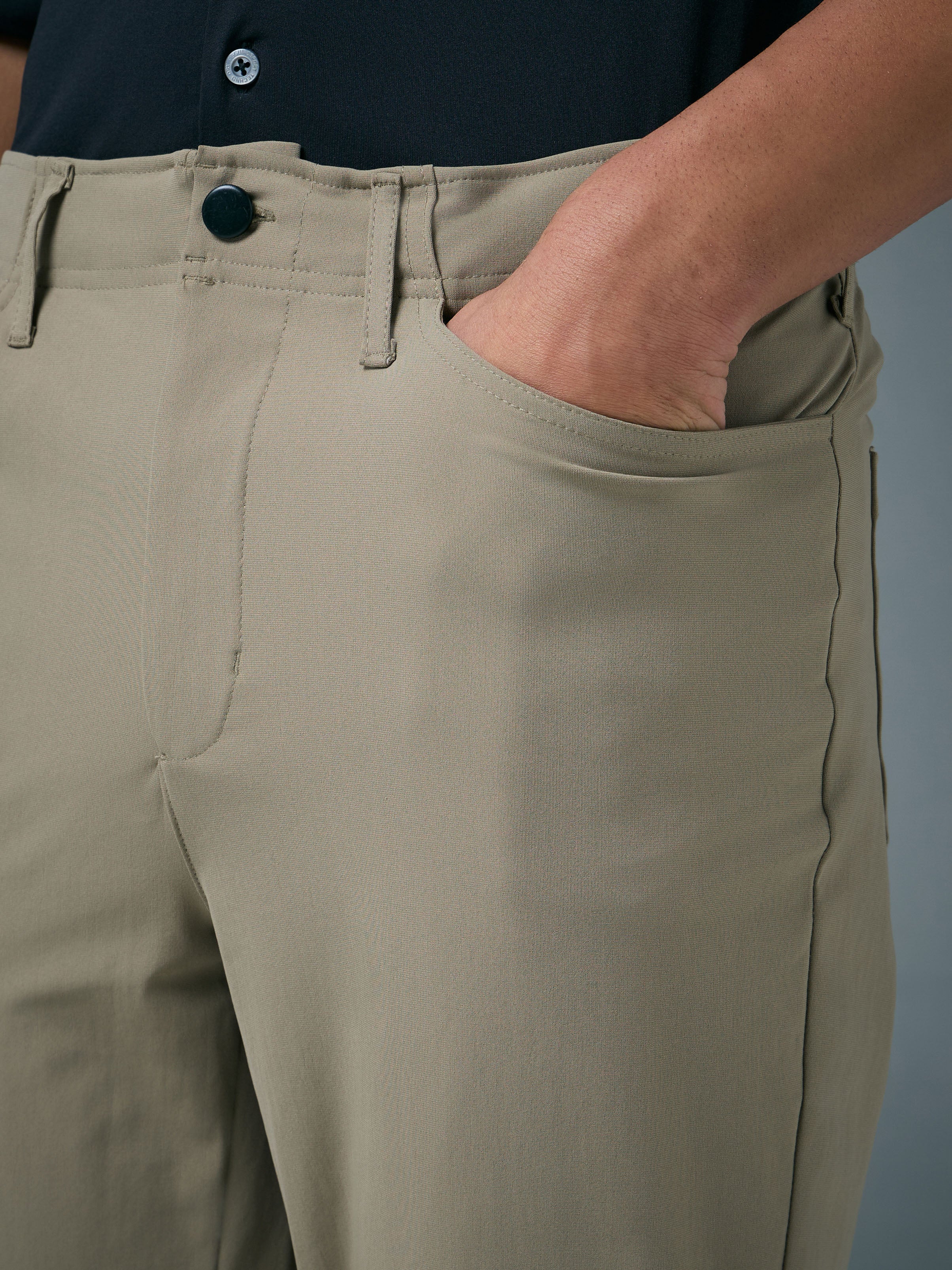 Men Semi-Formal Solid Straight Fit Trousers Pants with DURACOOL+ - Image 5