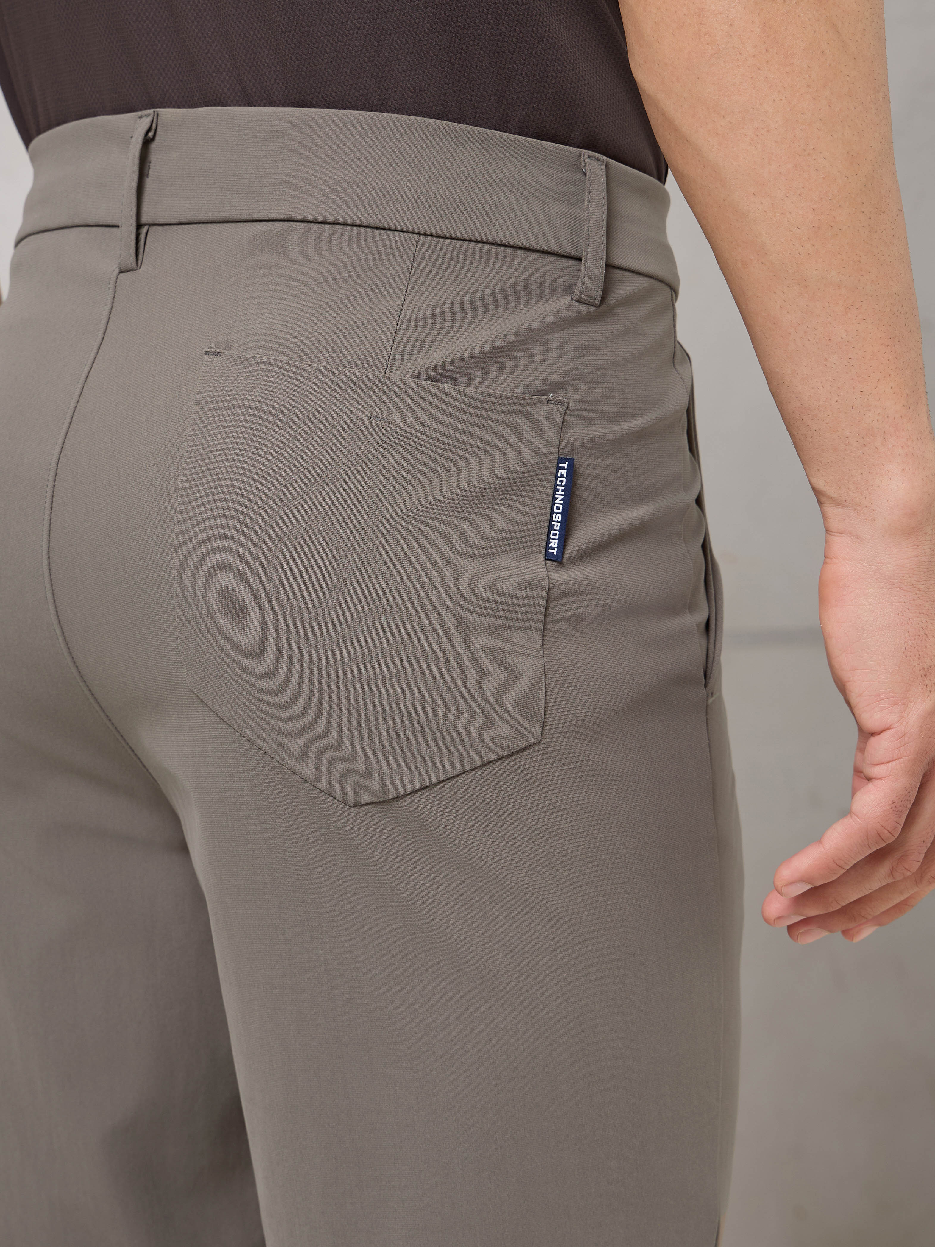 Men Semi-Formal Solid Straight Fit Trousers Pants with DURACOOL+ - Image 7