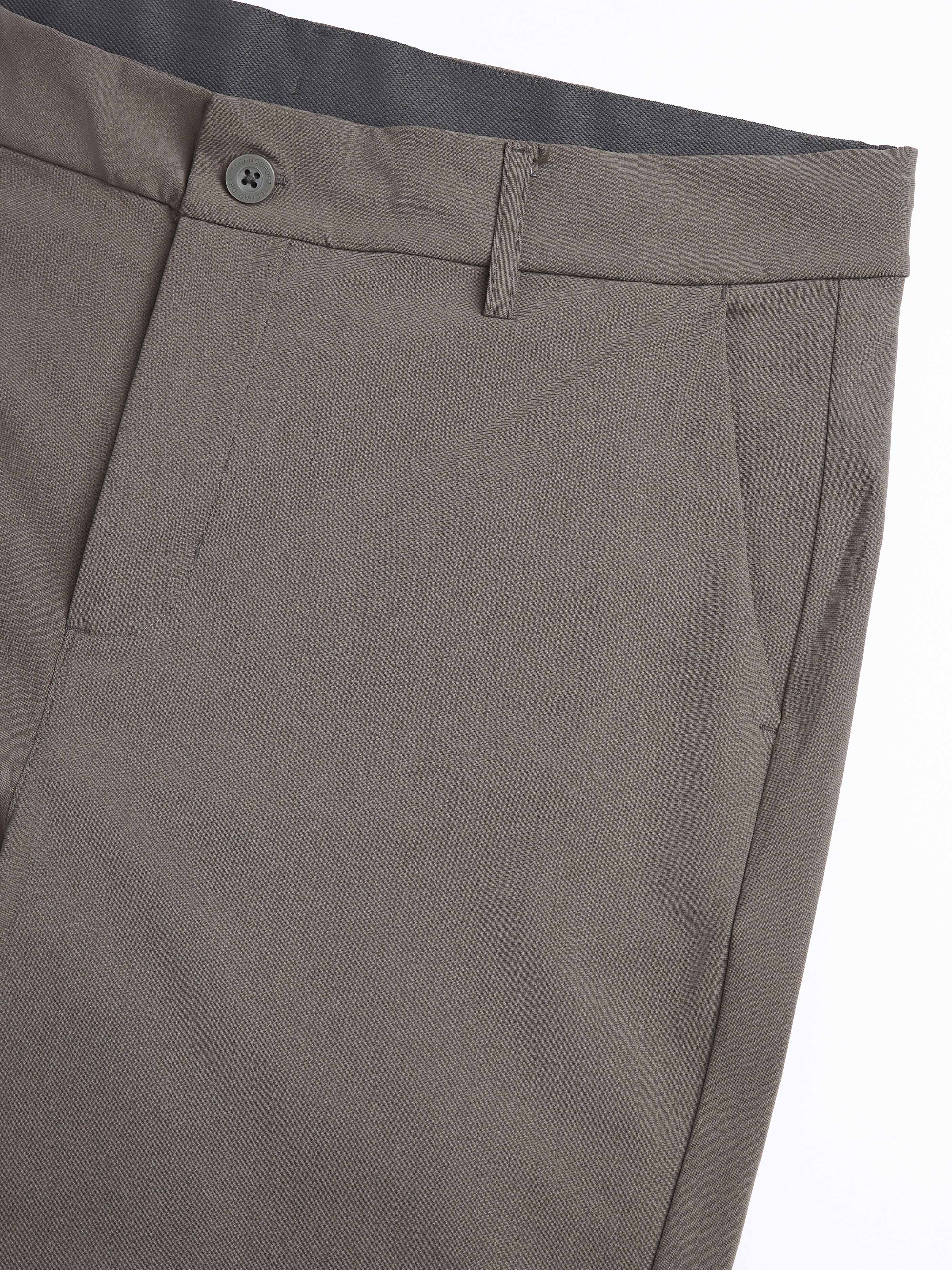 Men Semi-Formal Solid Straight Fit Trousers Pants with DURACOOL+ - Image 8