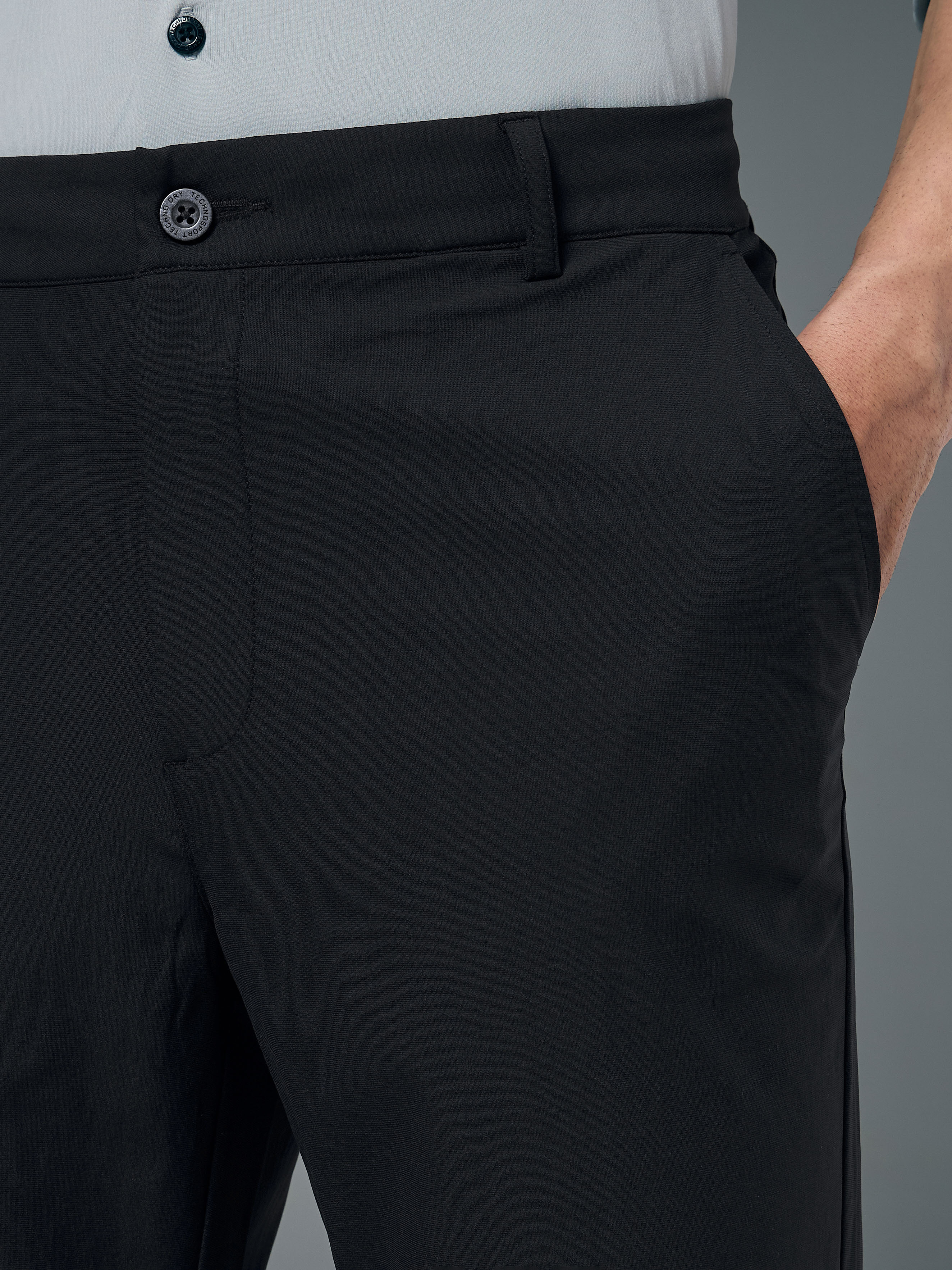 Men Semi-Formal Solid Straight Fit Trousers Pants with DURACOOL+ - Image 5