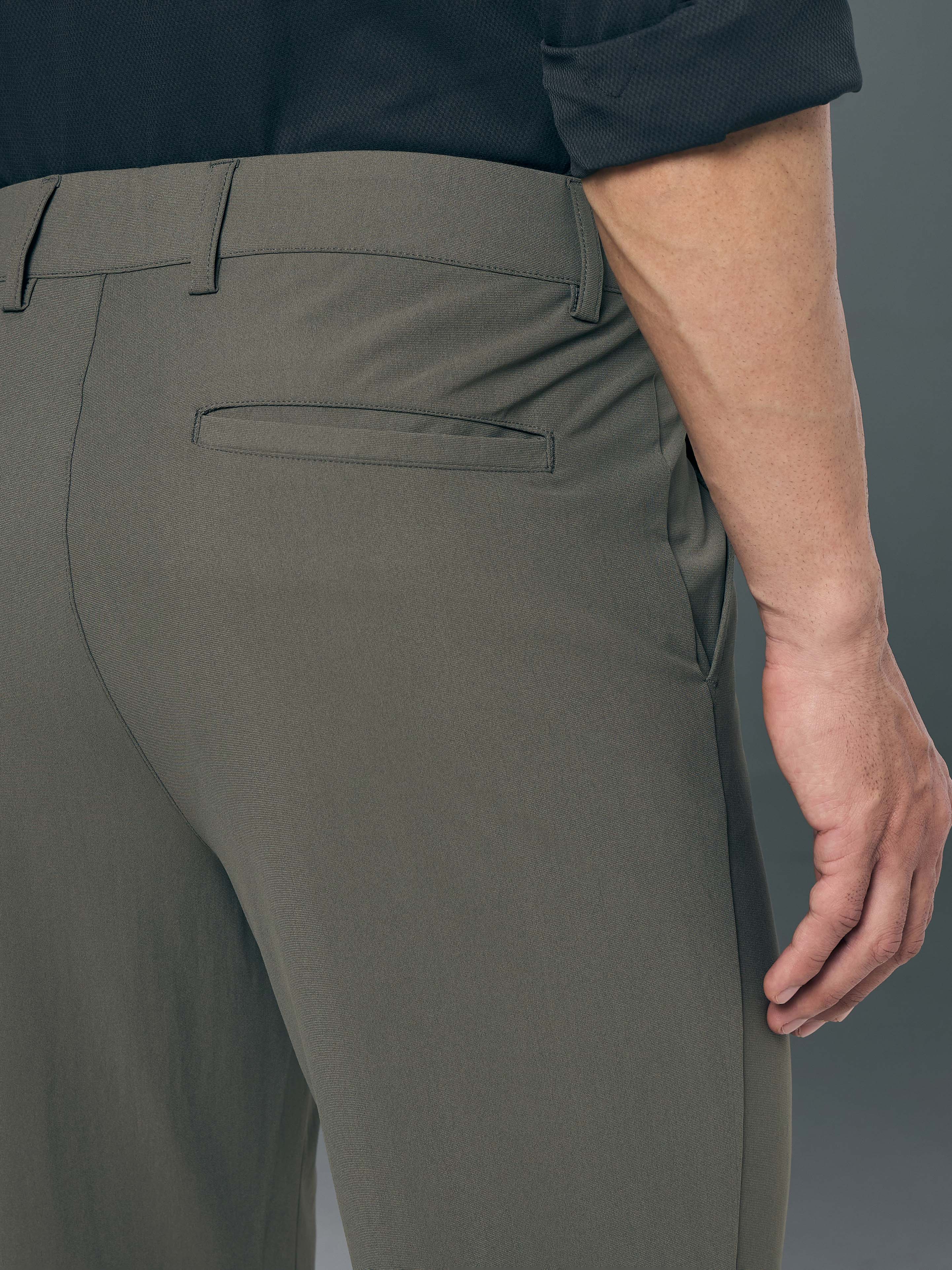 Men Semi-Formal Solid Straight Fit Trousers Pants with DURACOOL+ - Image 7