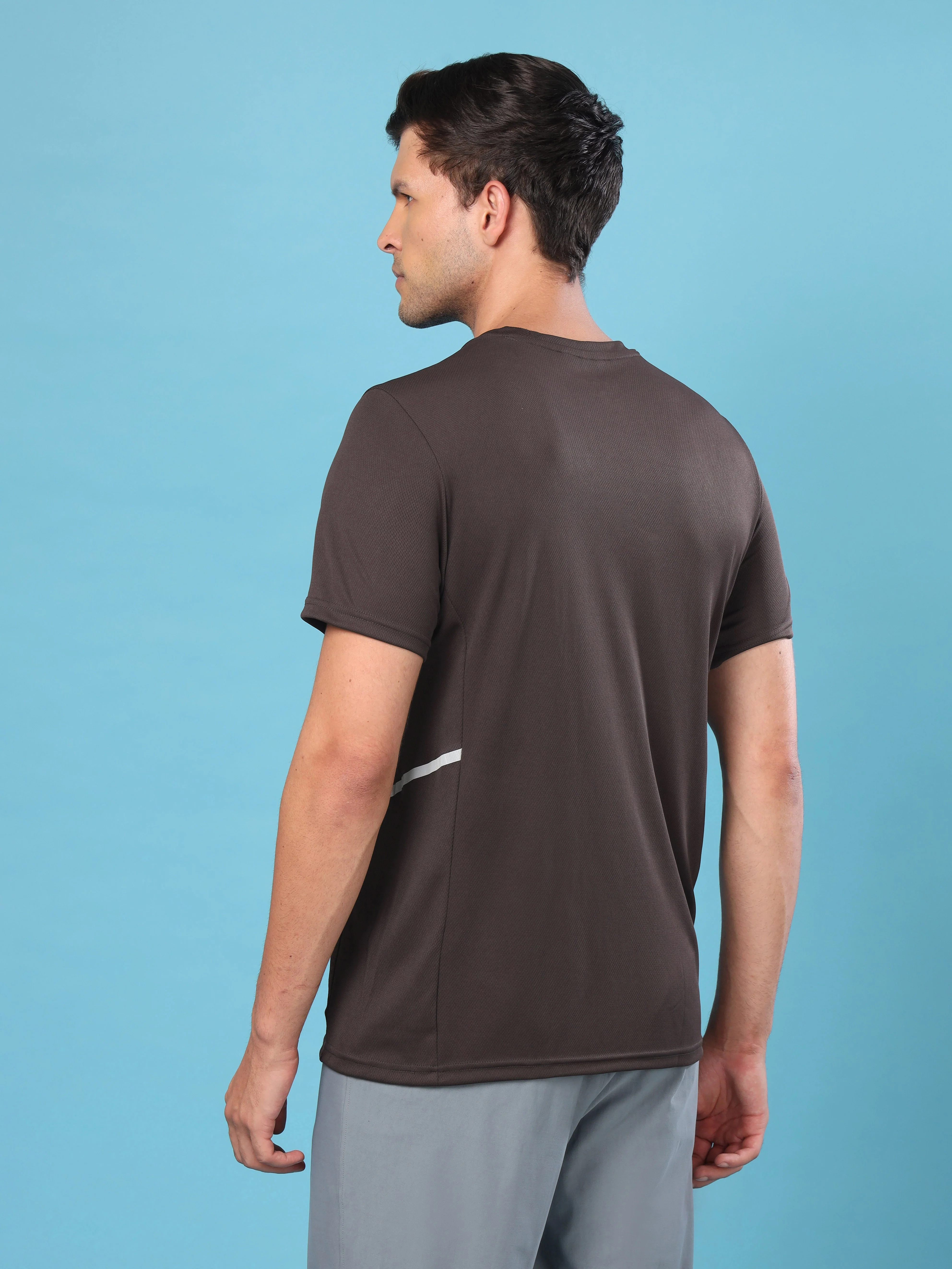 Men Slim Fit Crew Neck T-shirt with DOUBLE COOL - Image 2