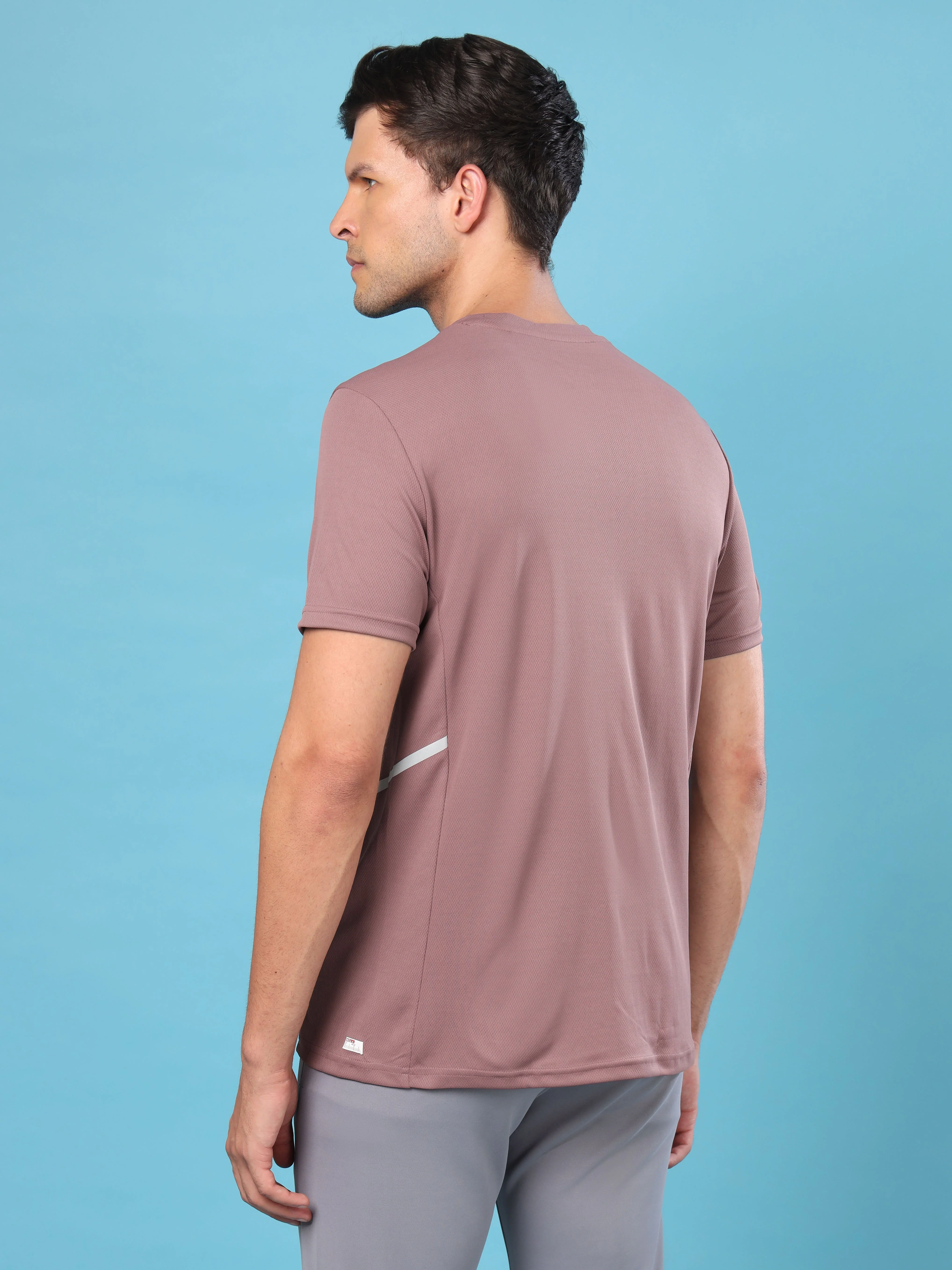 Men Slim Fit Crew Neck T-shirt with DOUBLE COOL - Image 2