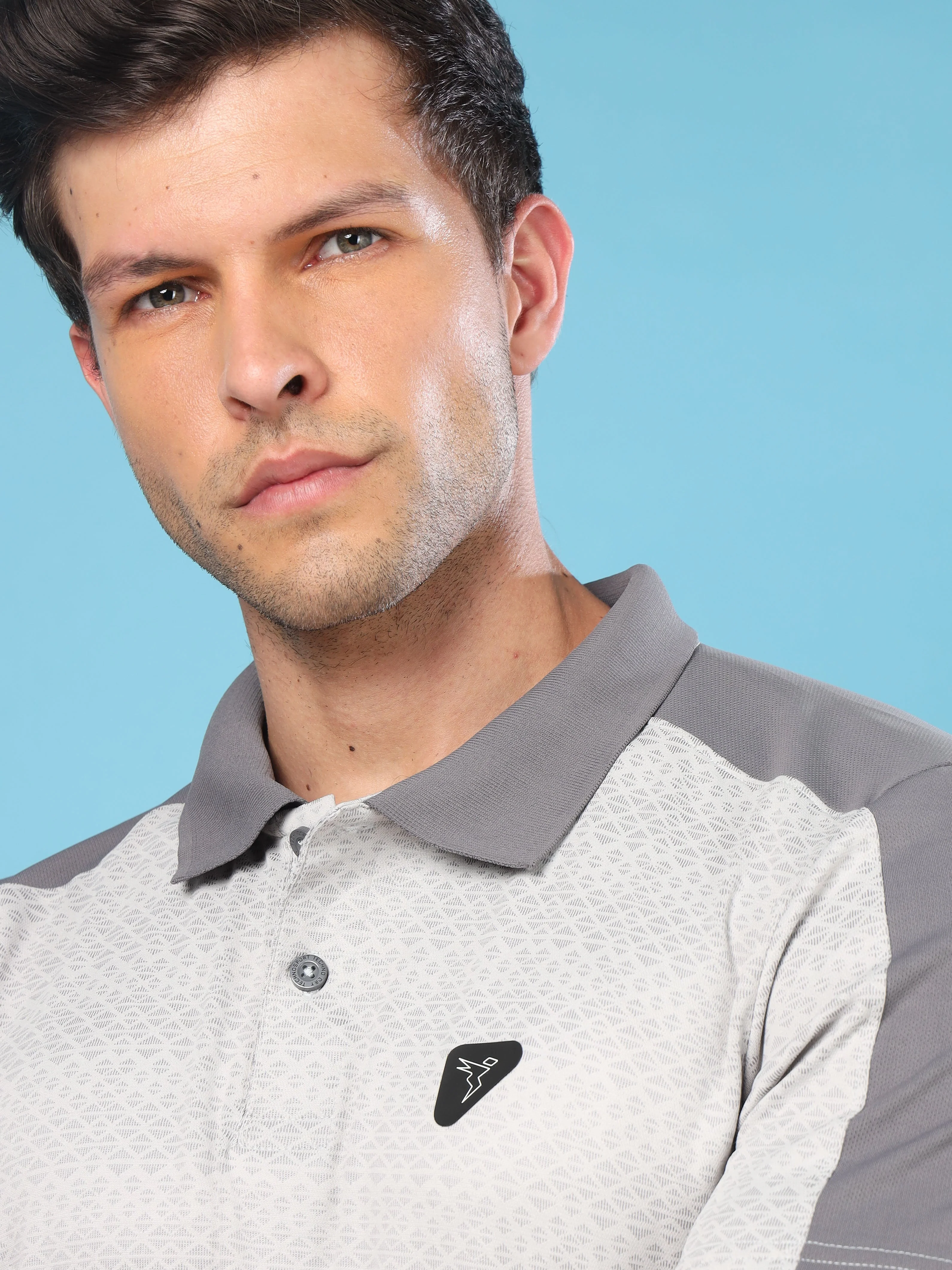 Men Slim Polo Neck T-shirt with DOUBLECOOL - Image 6