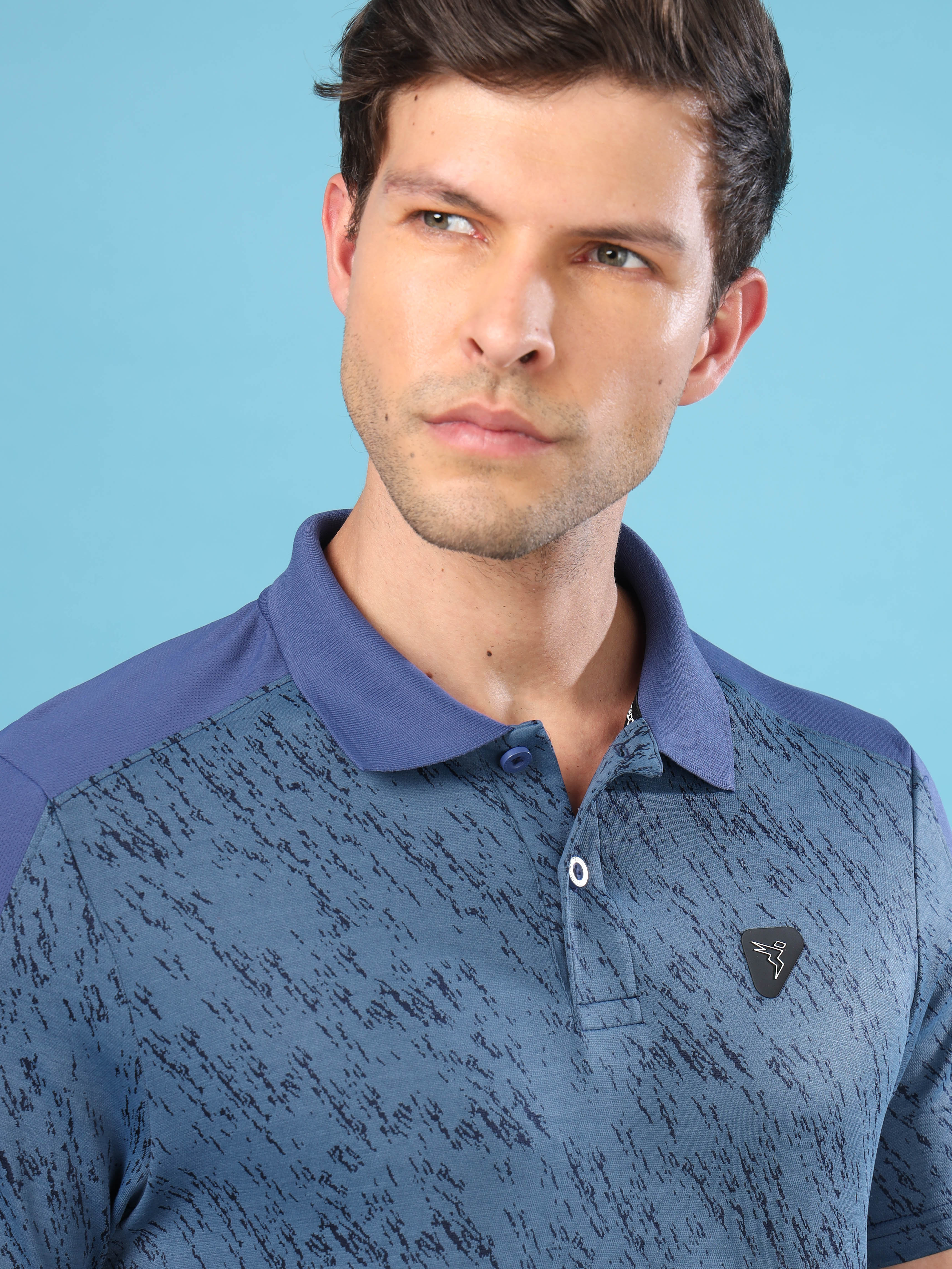 Men Slim Polo Neck T-shirt with DOUBLECOOL - Image 4