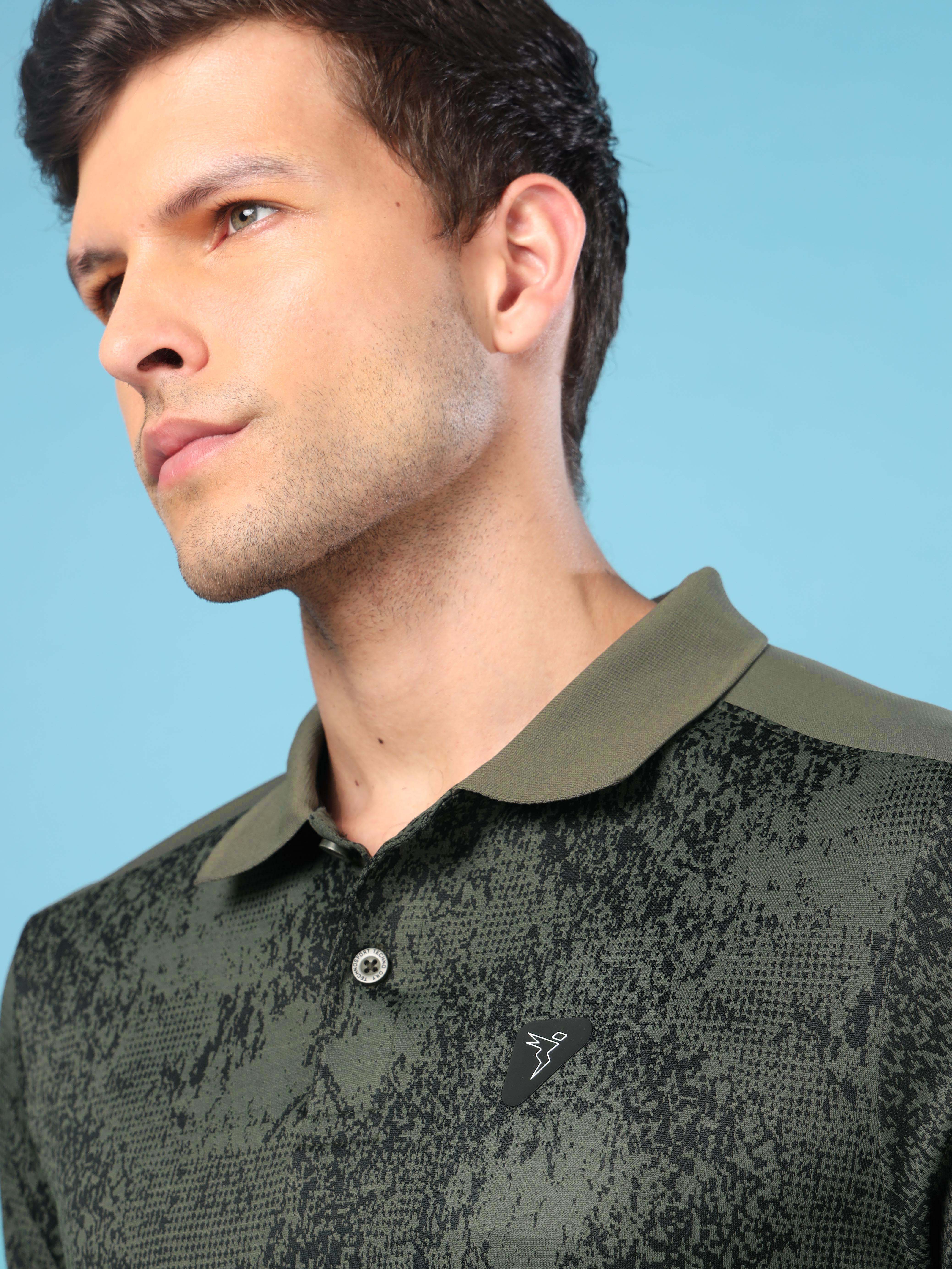 Men Slim Polo Neck T-shirt with DOUBLECOOL - Image 6