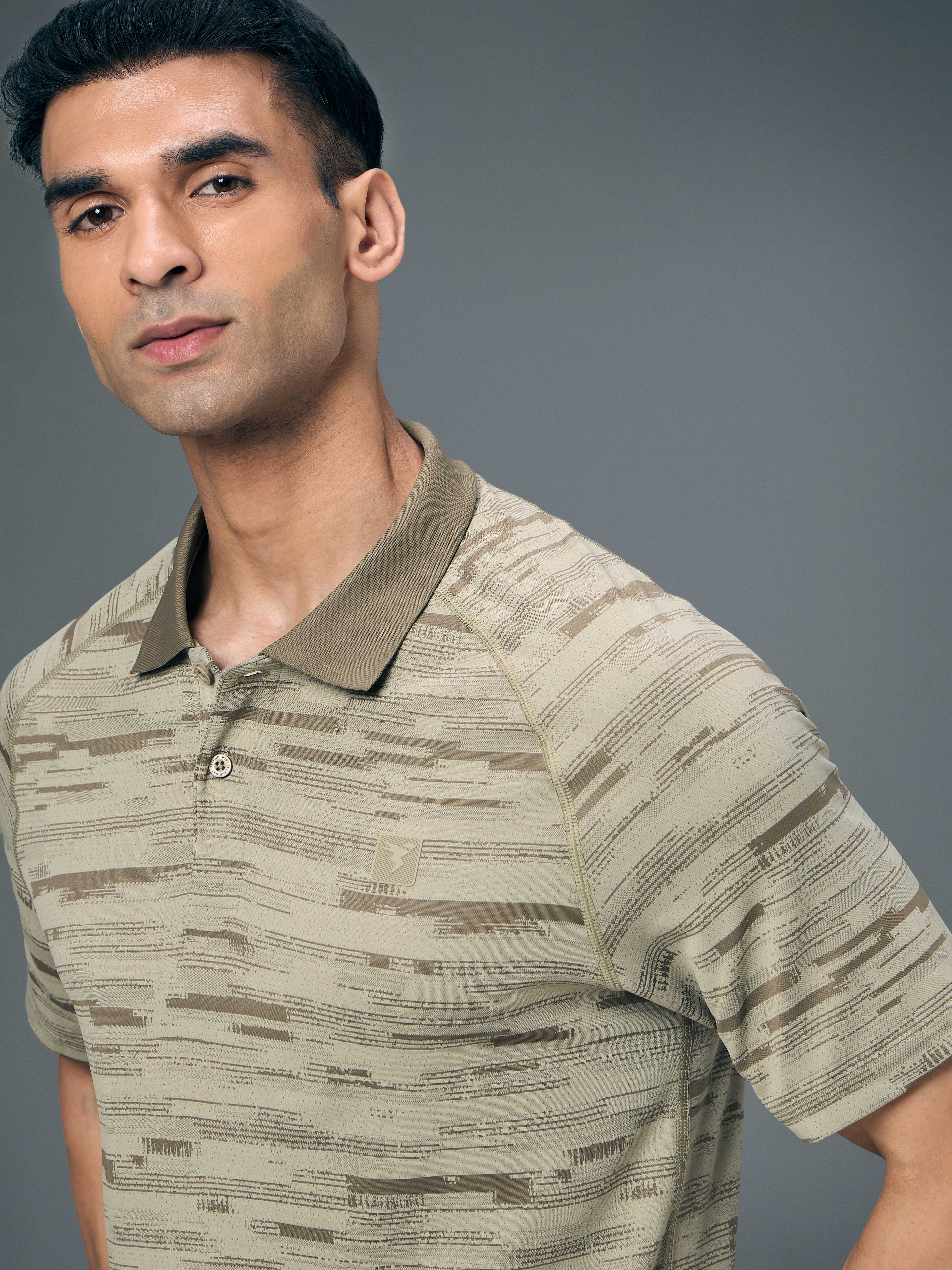 Men Slim Polo Neck T-shirt with DOUBLECOOL - Image 6