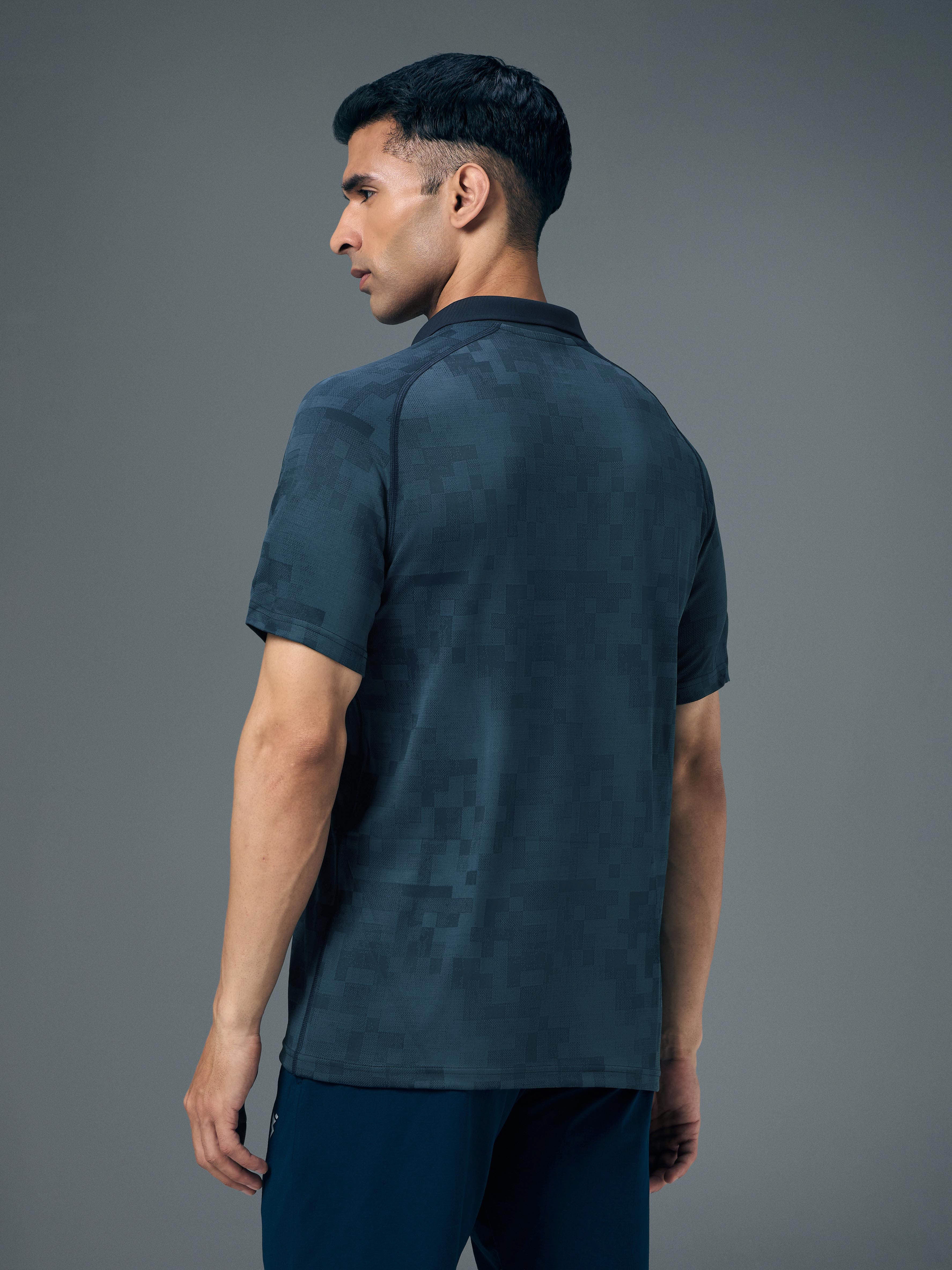 Men Slim Polo Neck T-shirt with DOUBLECOOL - Image 3