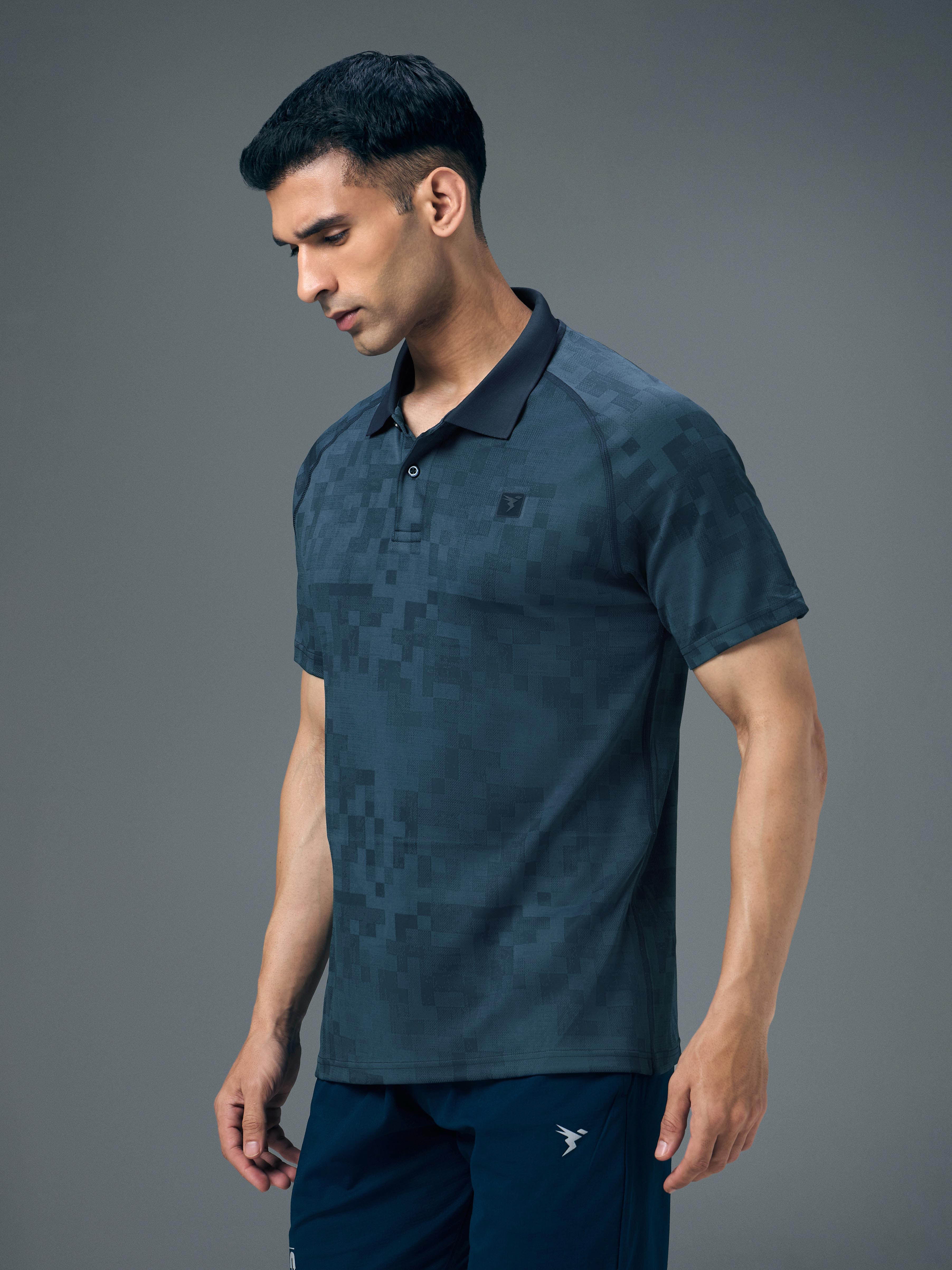Men Slim Polo Neck T-shirt with DOUBLECOOL - Image 4