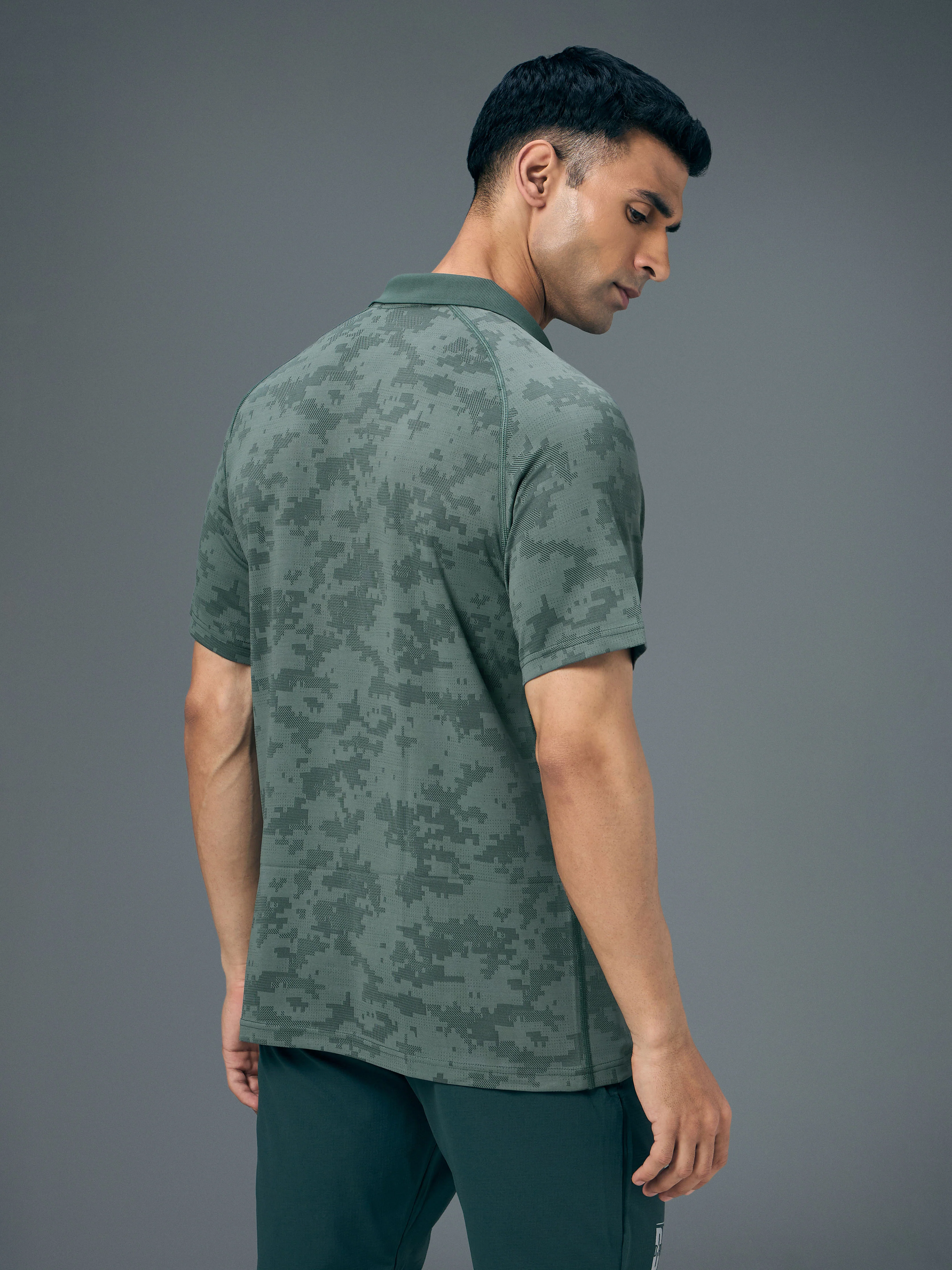Men Slim Polo Neck T-shirt with DOUBLECOOL - Image 3