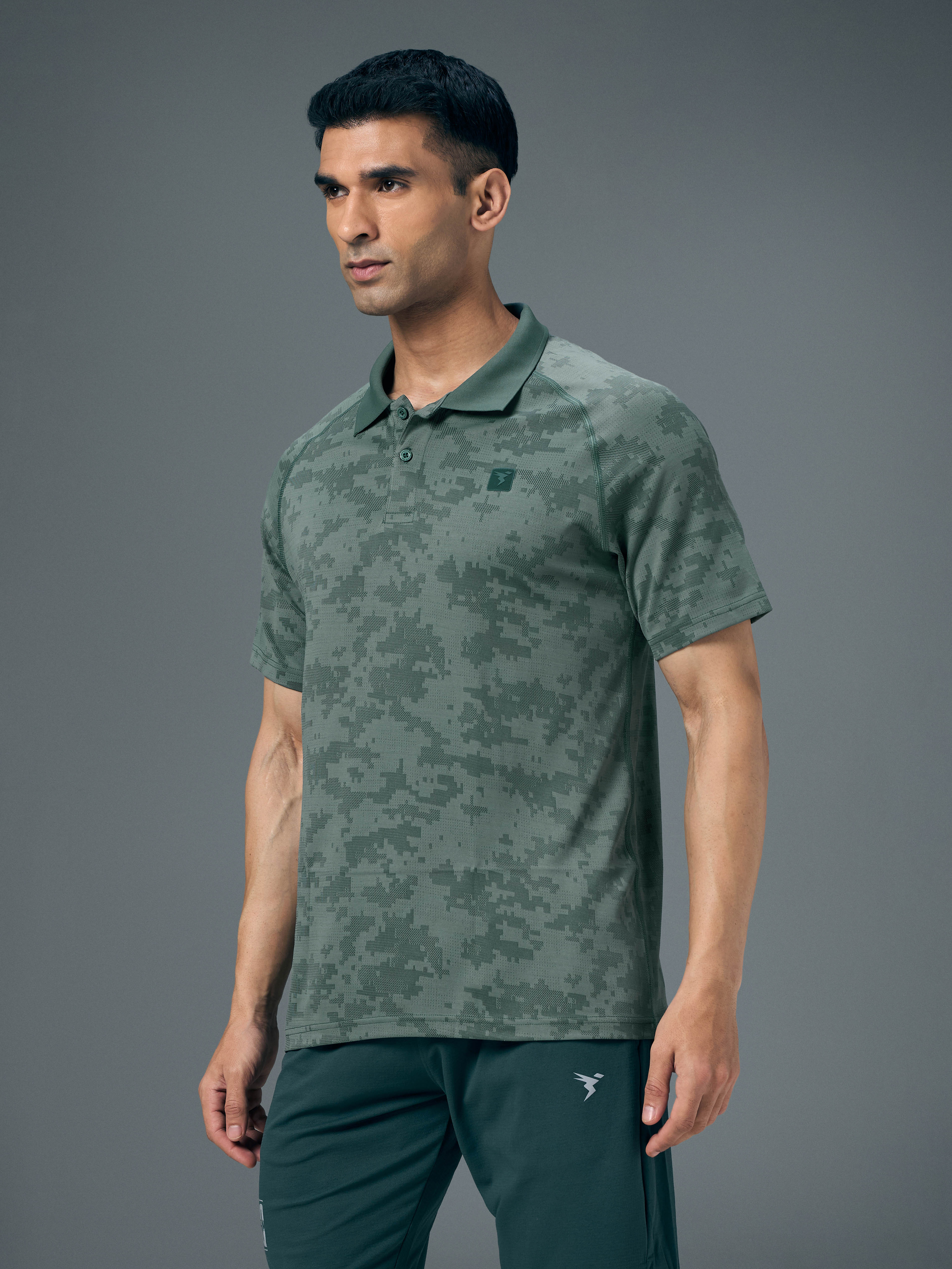 Men Slim Polo Neck T-shirt with DOUBLECOOL - Image 4
