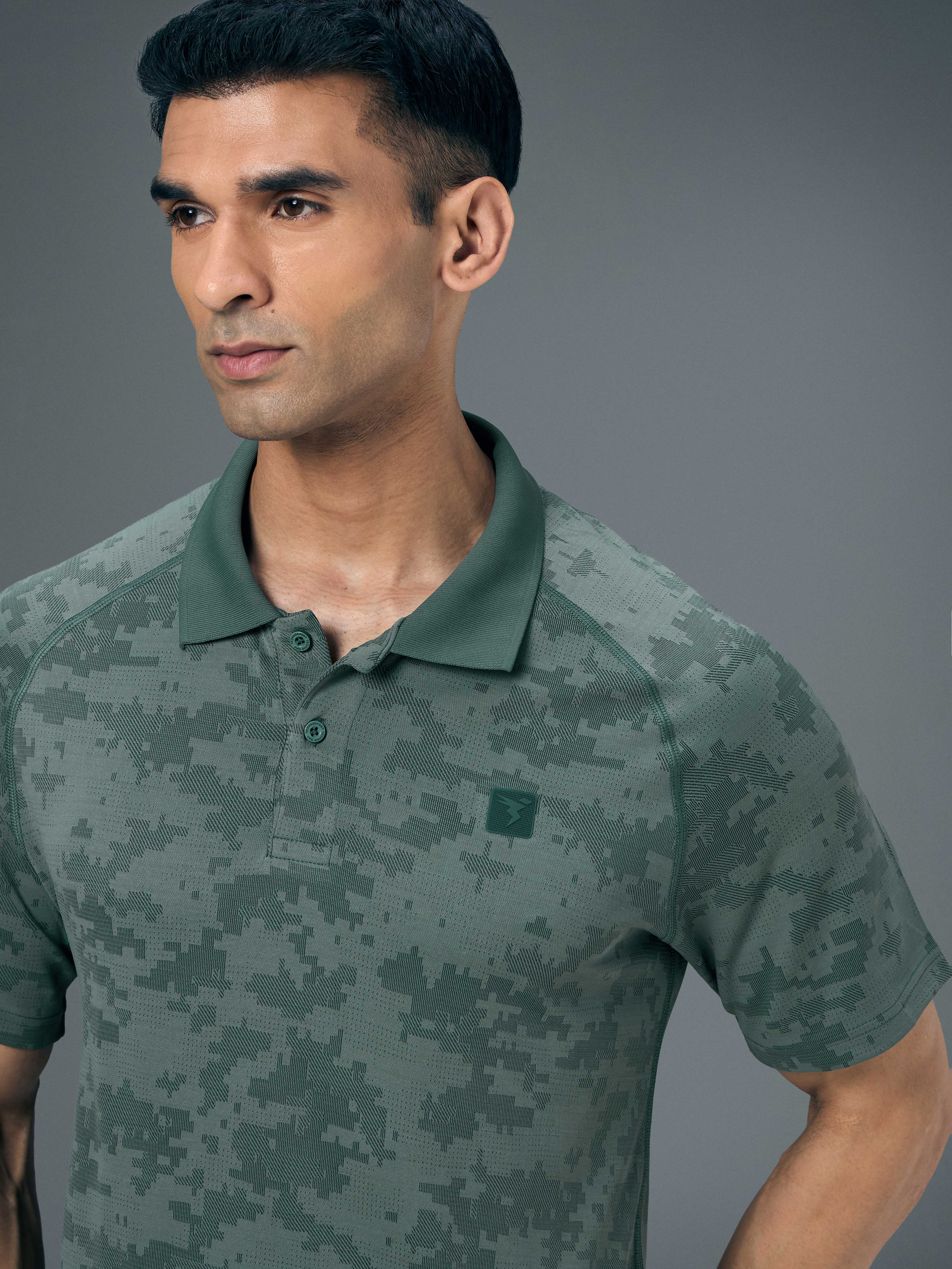 Men Slim Polo Neck T-shirt with DOUBLECOOL - Image 6