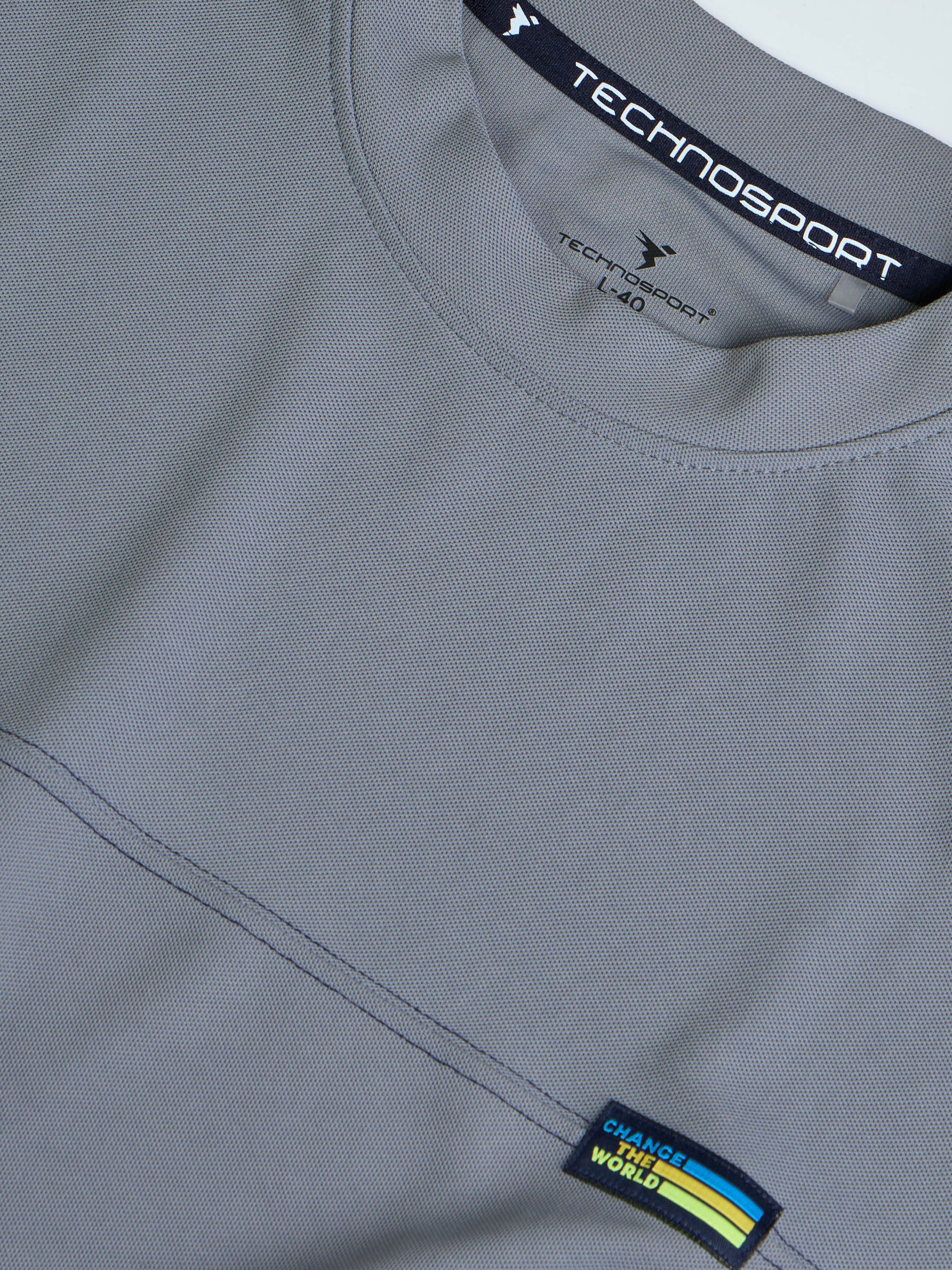 Men Solid Oversized Round Neck Sports T-shirt with MATPIQ - Image 7