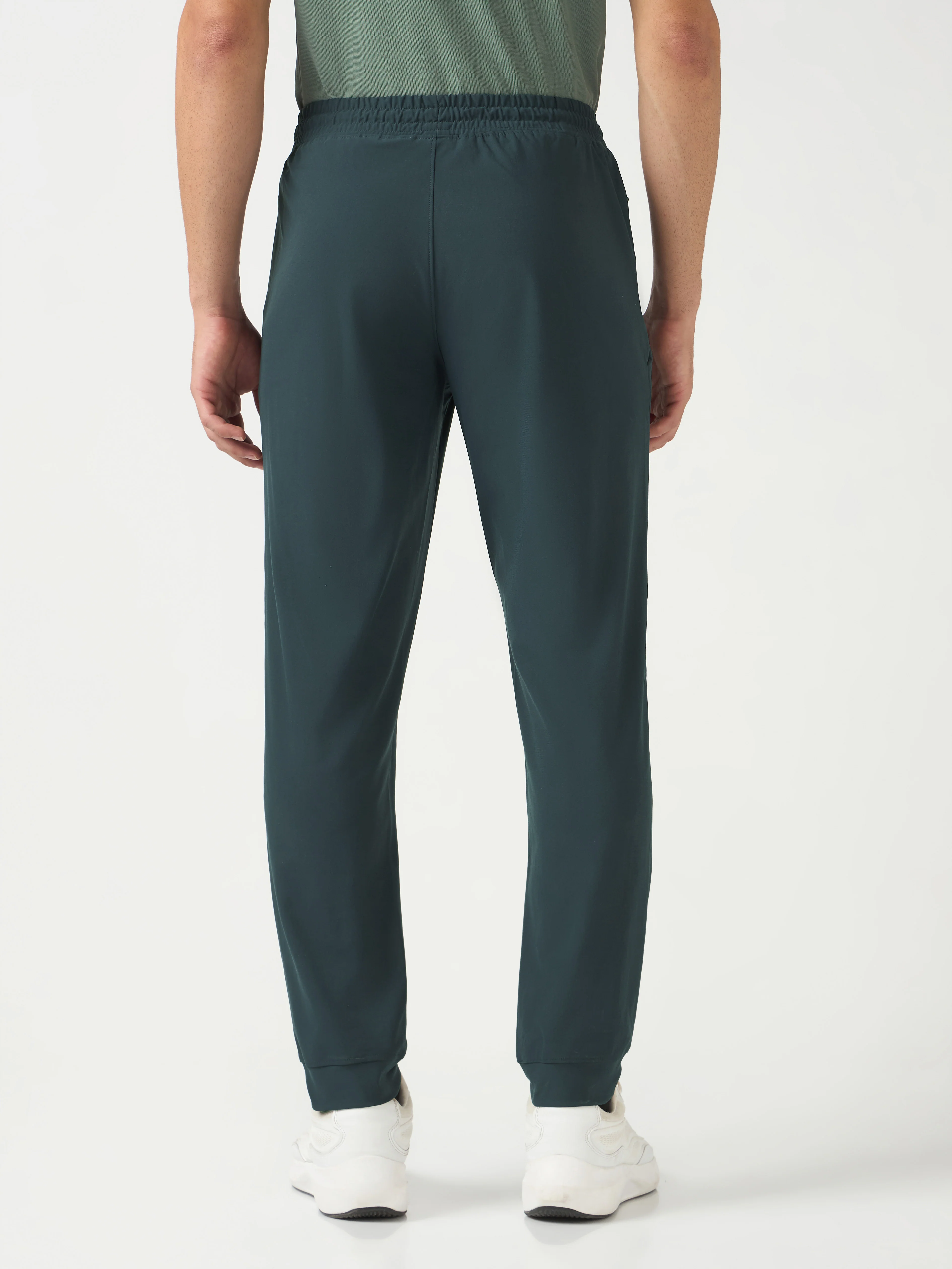 Men Solid Regular Fit Joggers Pants with DURACOOL+ - Image 3