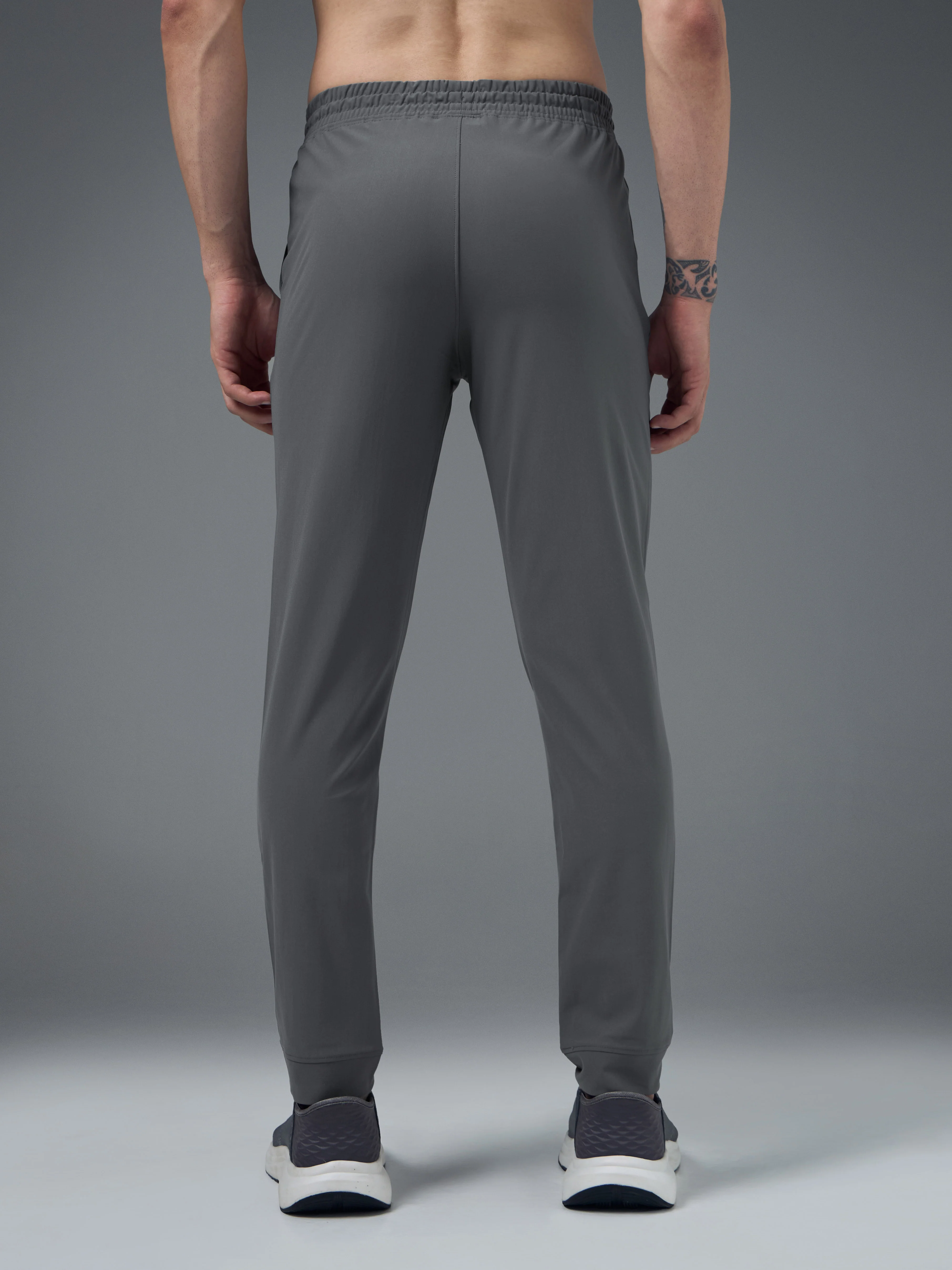Men Solid Regular Fit Joggers Pants with DURACOOL+ - Image 3