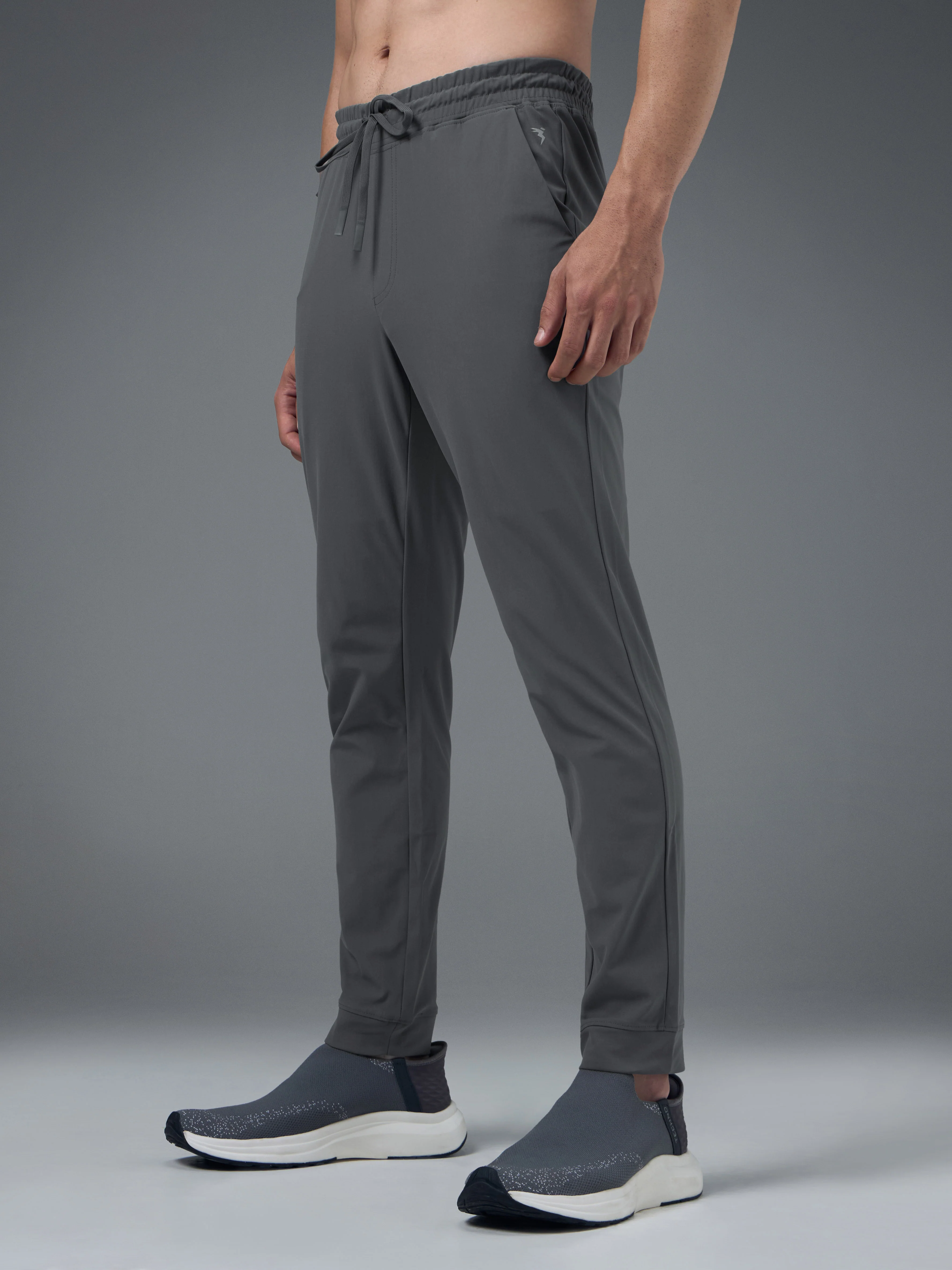 Men Solid Regular Fit Joggers Pants with DURACOOL+ - Image 4