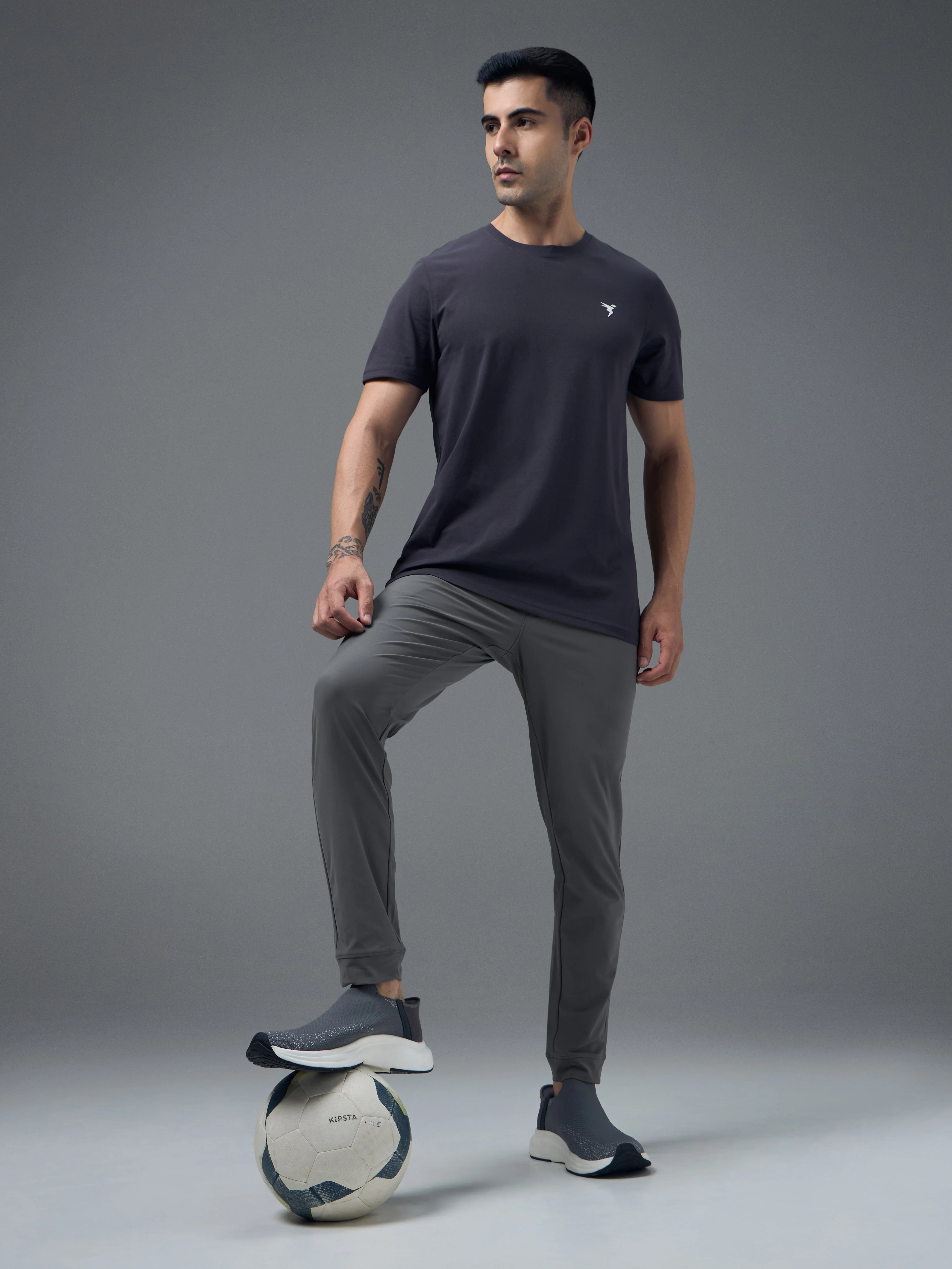 Men Solid Regular Fit Joggers Pants with DURACOOL+ - Image 5