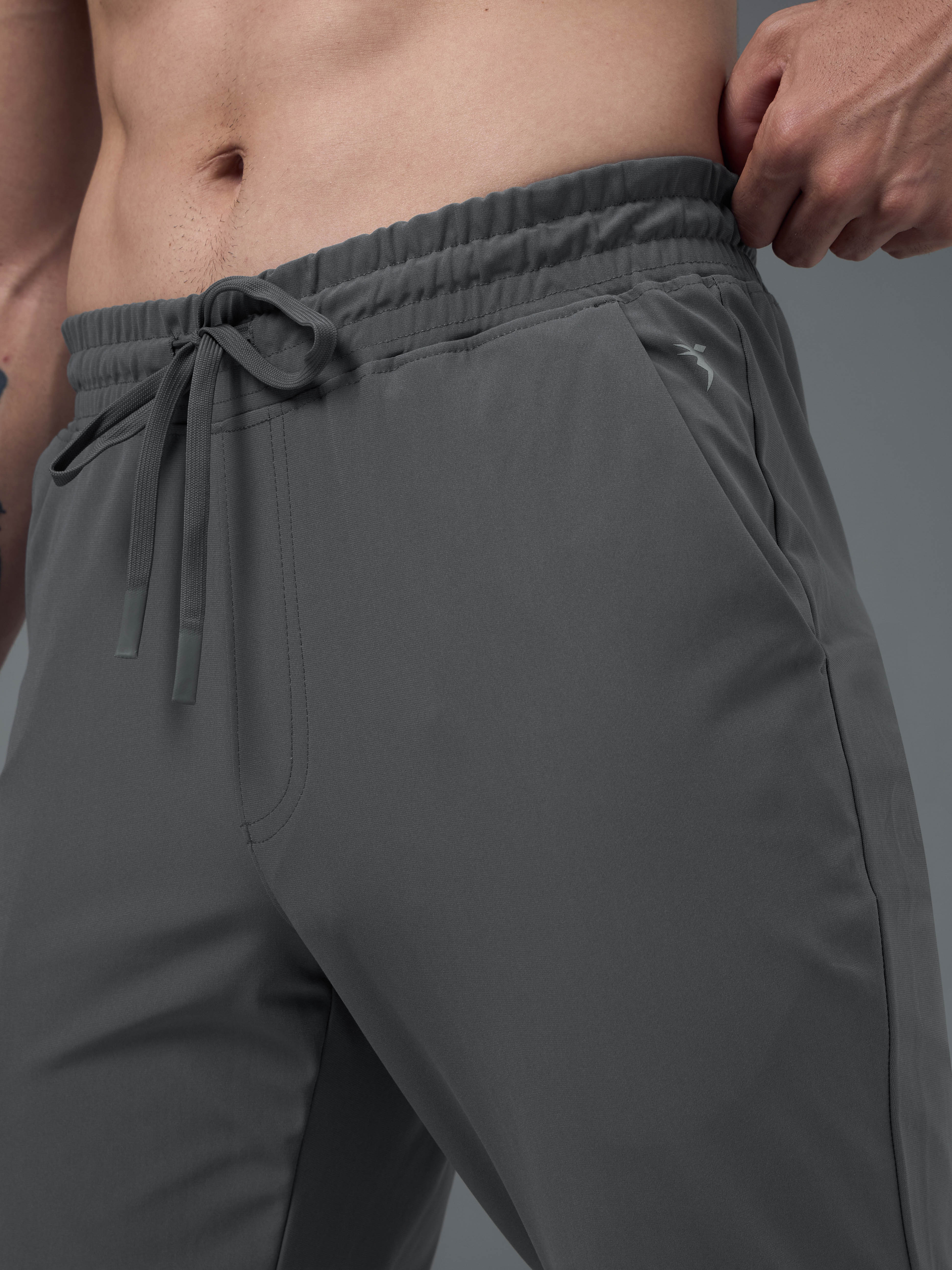 Men Solid Regular Fit Joggers Pants with DURACOOL+ - Image 6