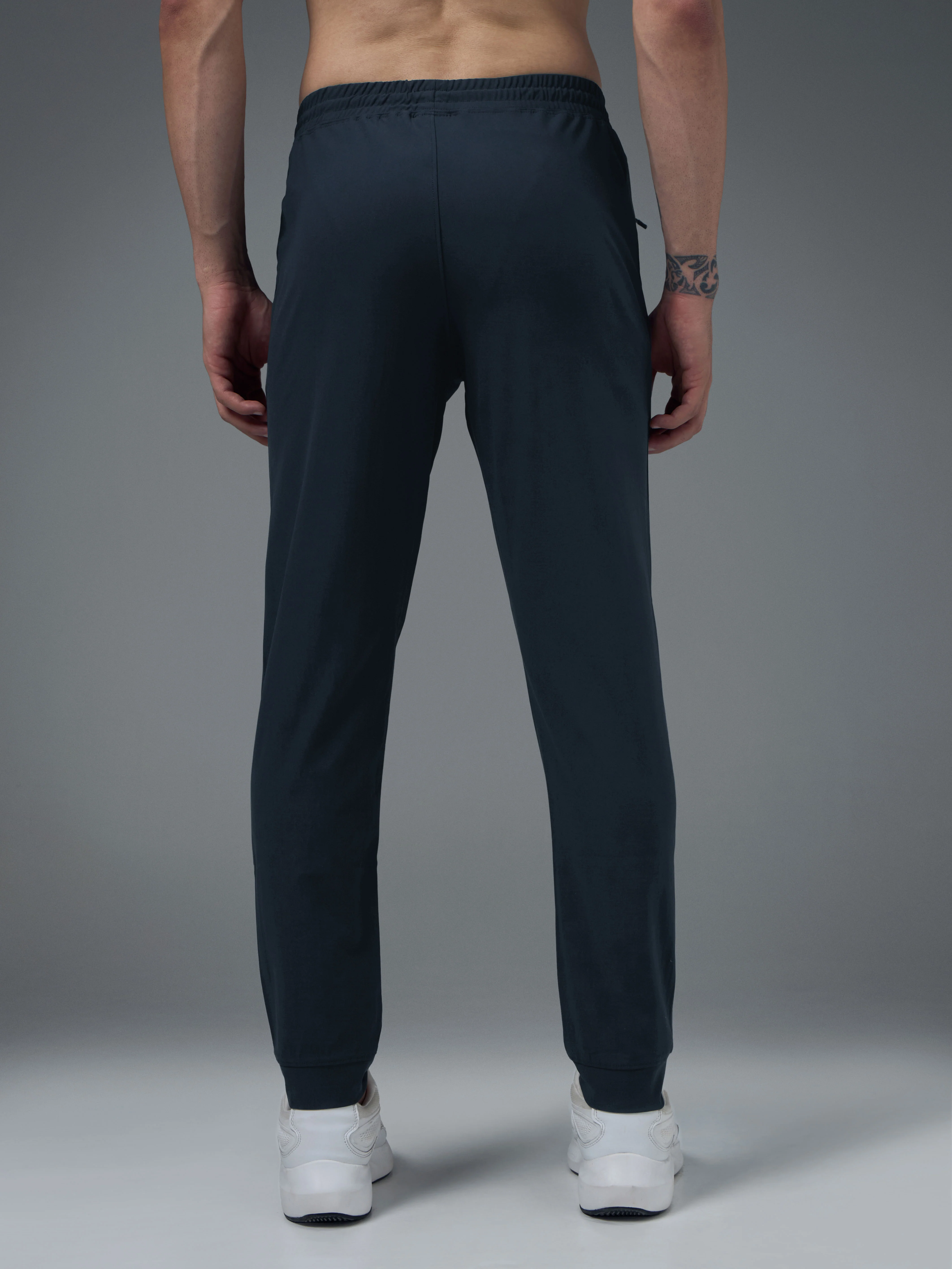 Men Solid Regular Fit Joggers Pants with DURACOOL+ - Image 3