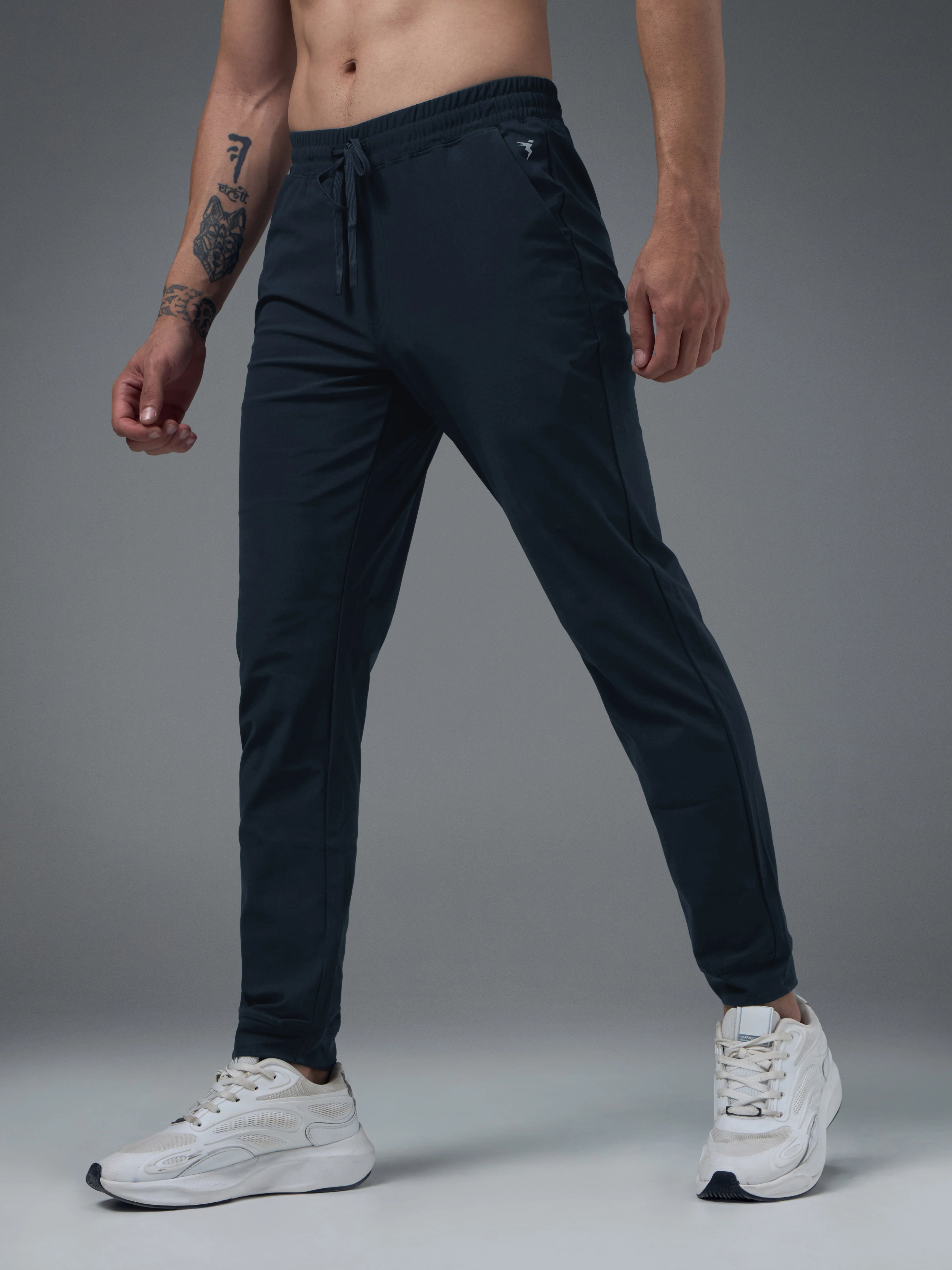 Men Solid Regular Fit Joggers Pants with DURACOOL+ - Image 4