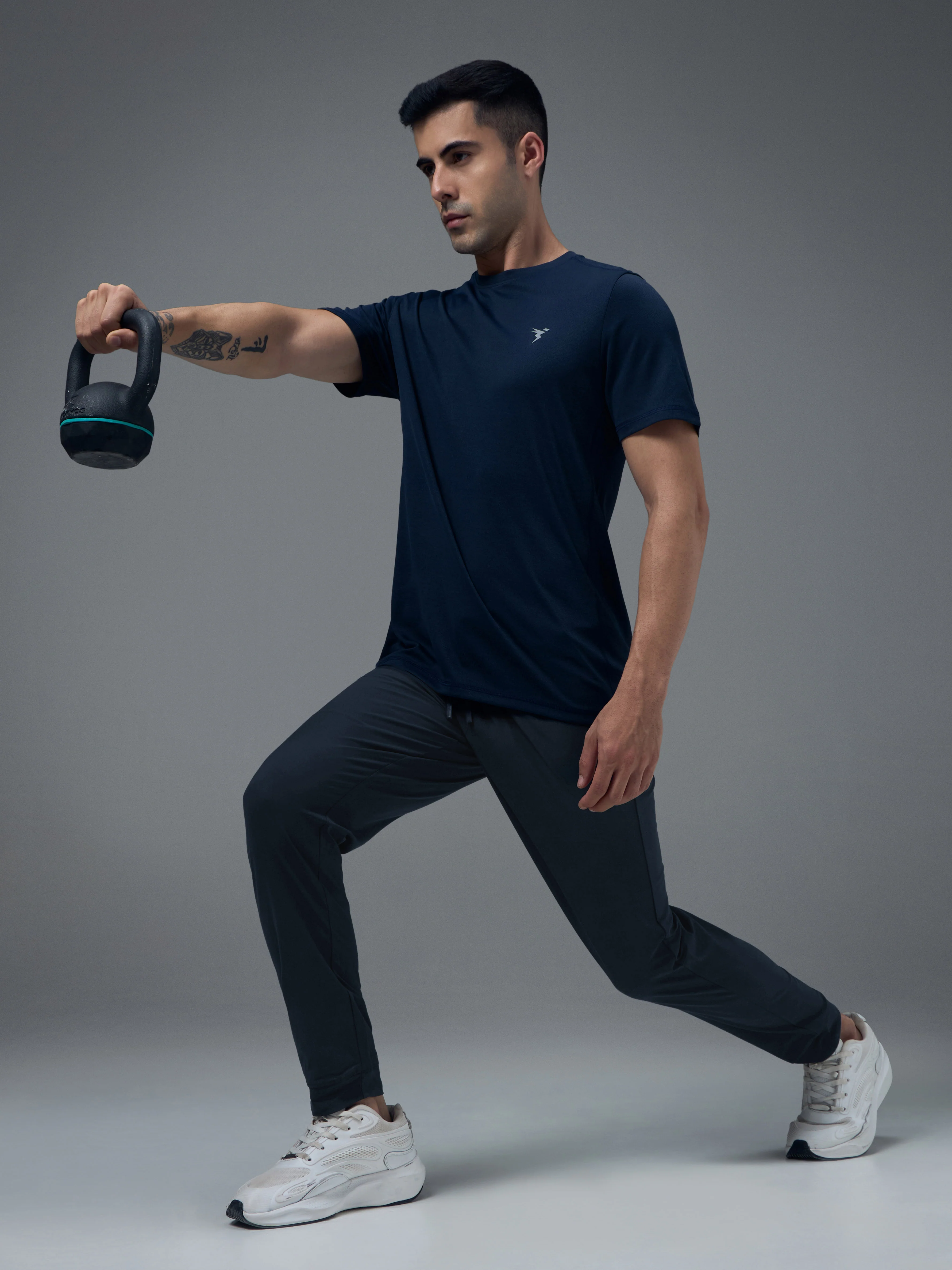 Men Solid Regular Fit Joggers Pants with DURACOOL+ - Image 5