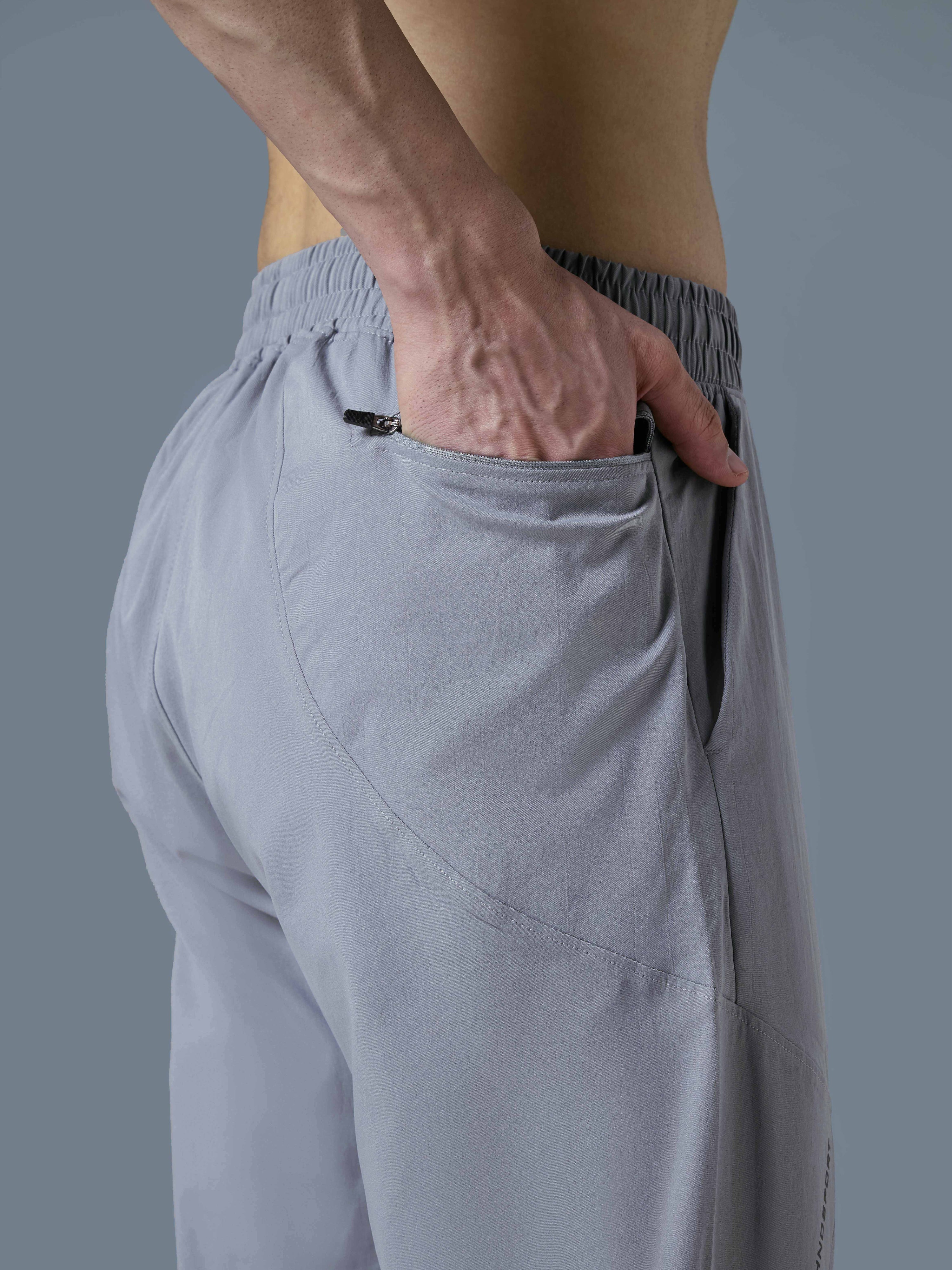 Men Solid Regular Fit Trackpants with TS FLEXI - Image 7
