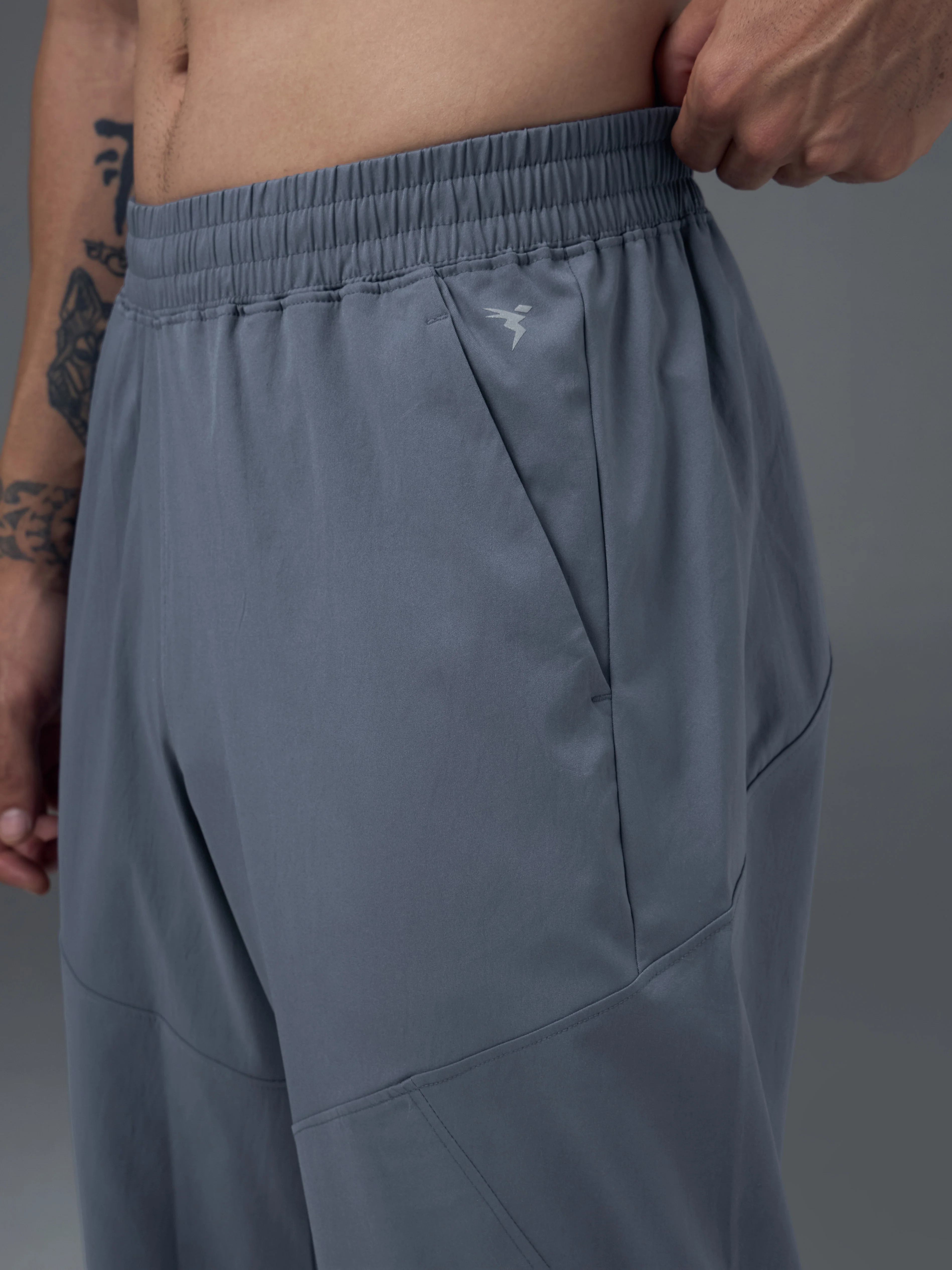 Men Solid Regular Fit Trackpants with TS FLEXI - Image 6