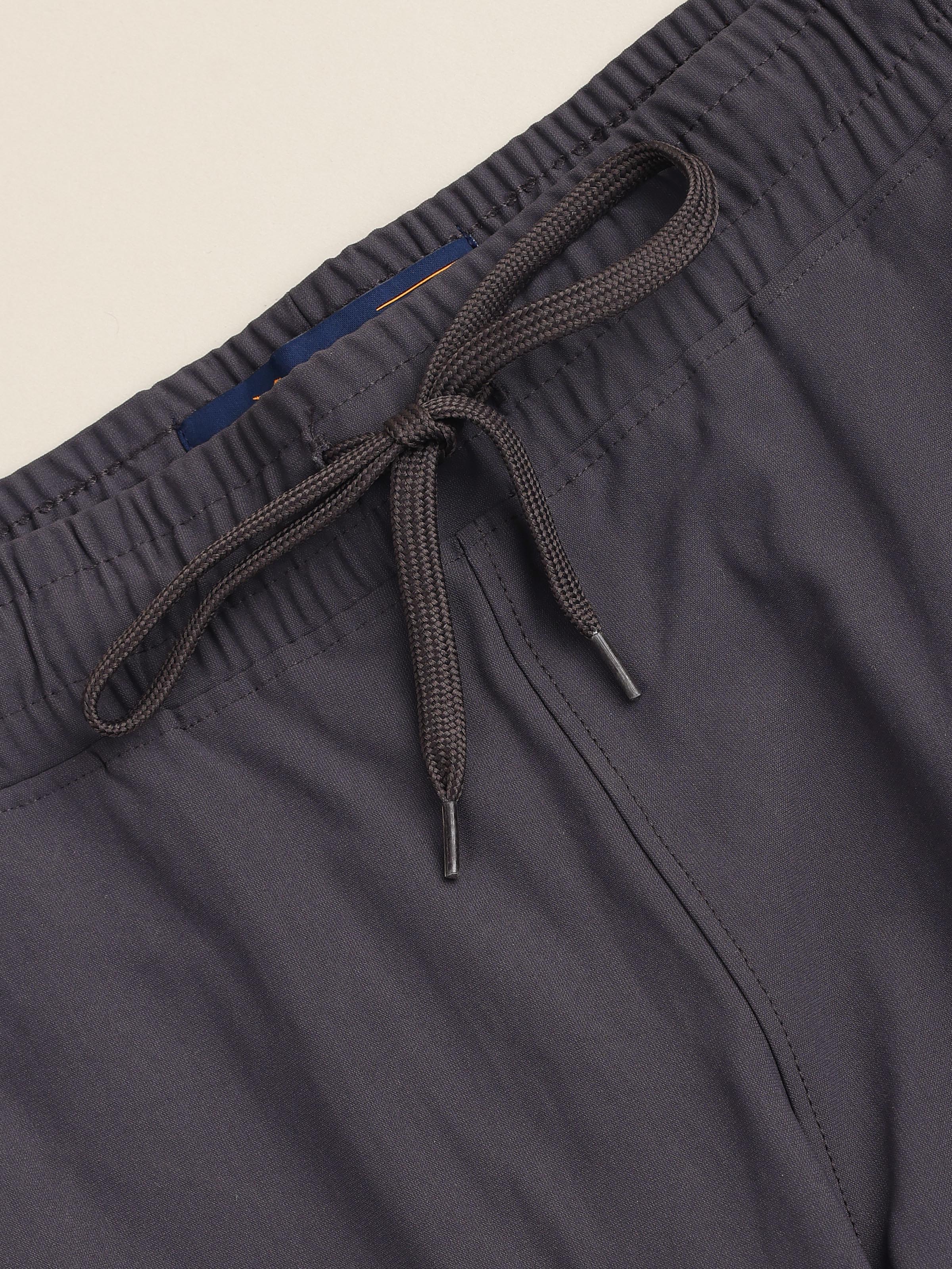 Men Solid Relax Fit Cargo Trackpants with DURACOOL+ - Image 6