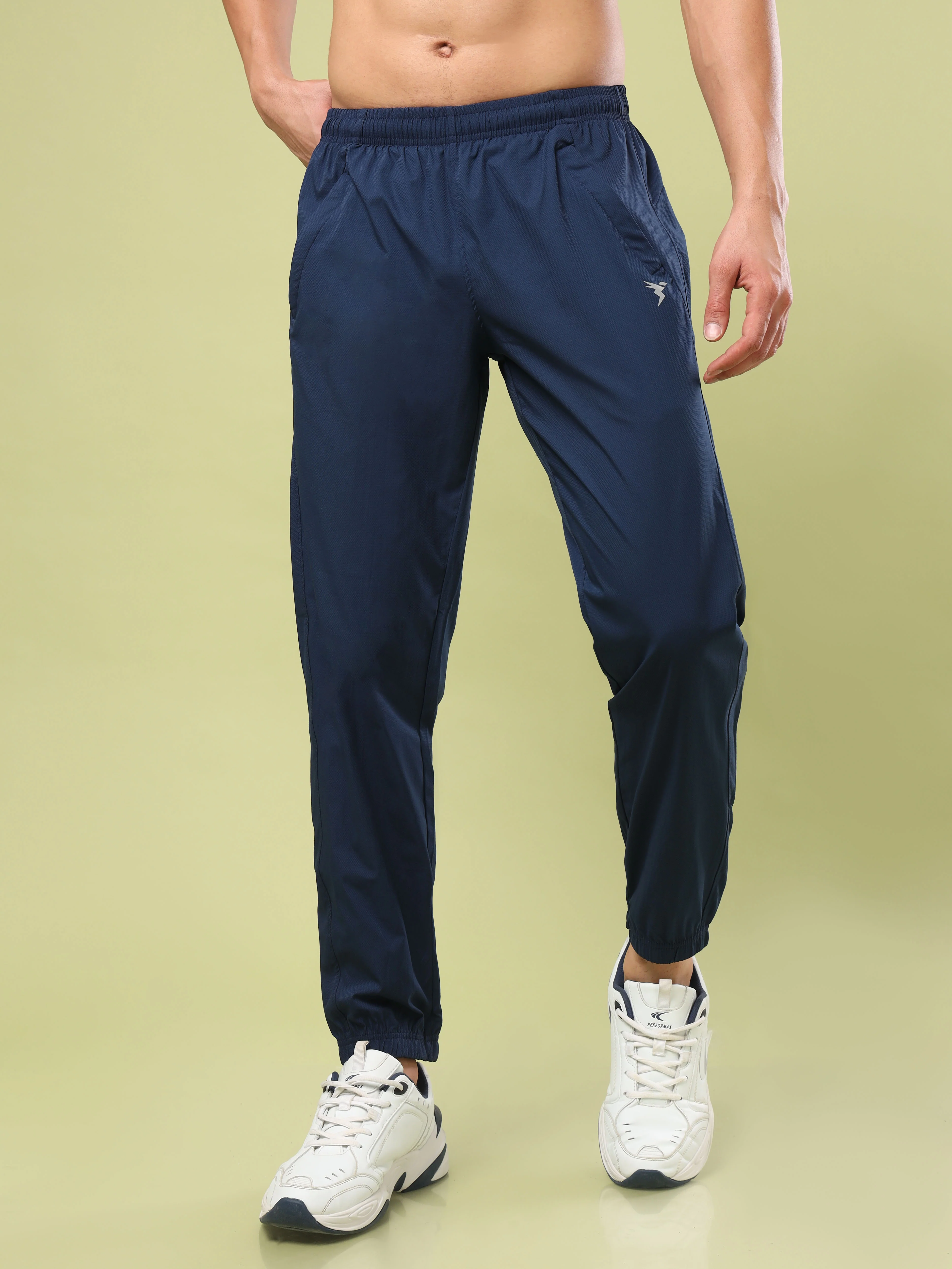 Men Solid Relax Fit Joggers with TECHNOLITE - Image 2