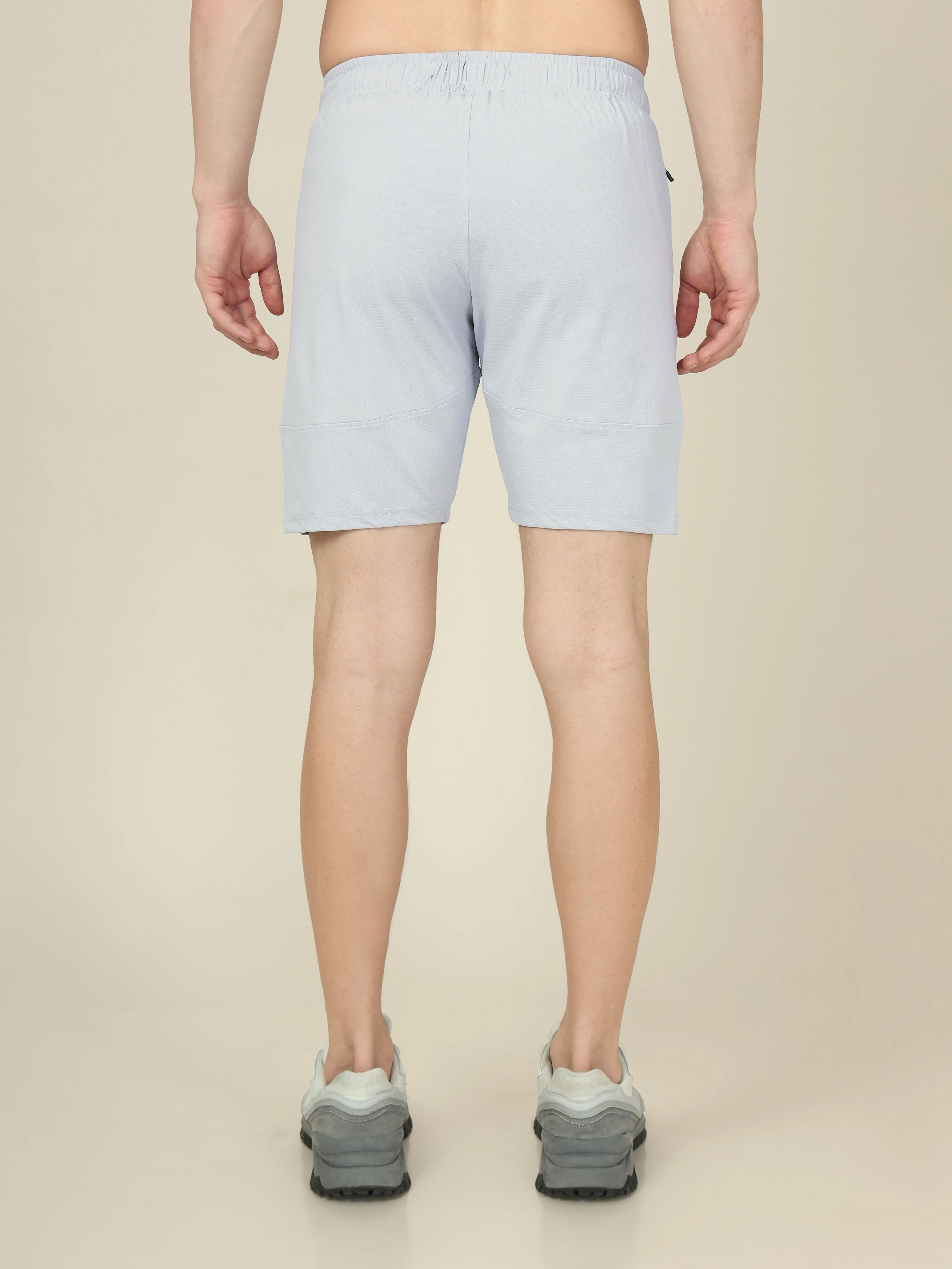 Men Solid Relax Fit Shorts with ELASTO LITE - Image 4