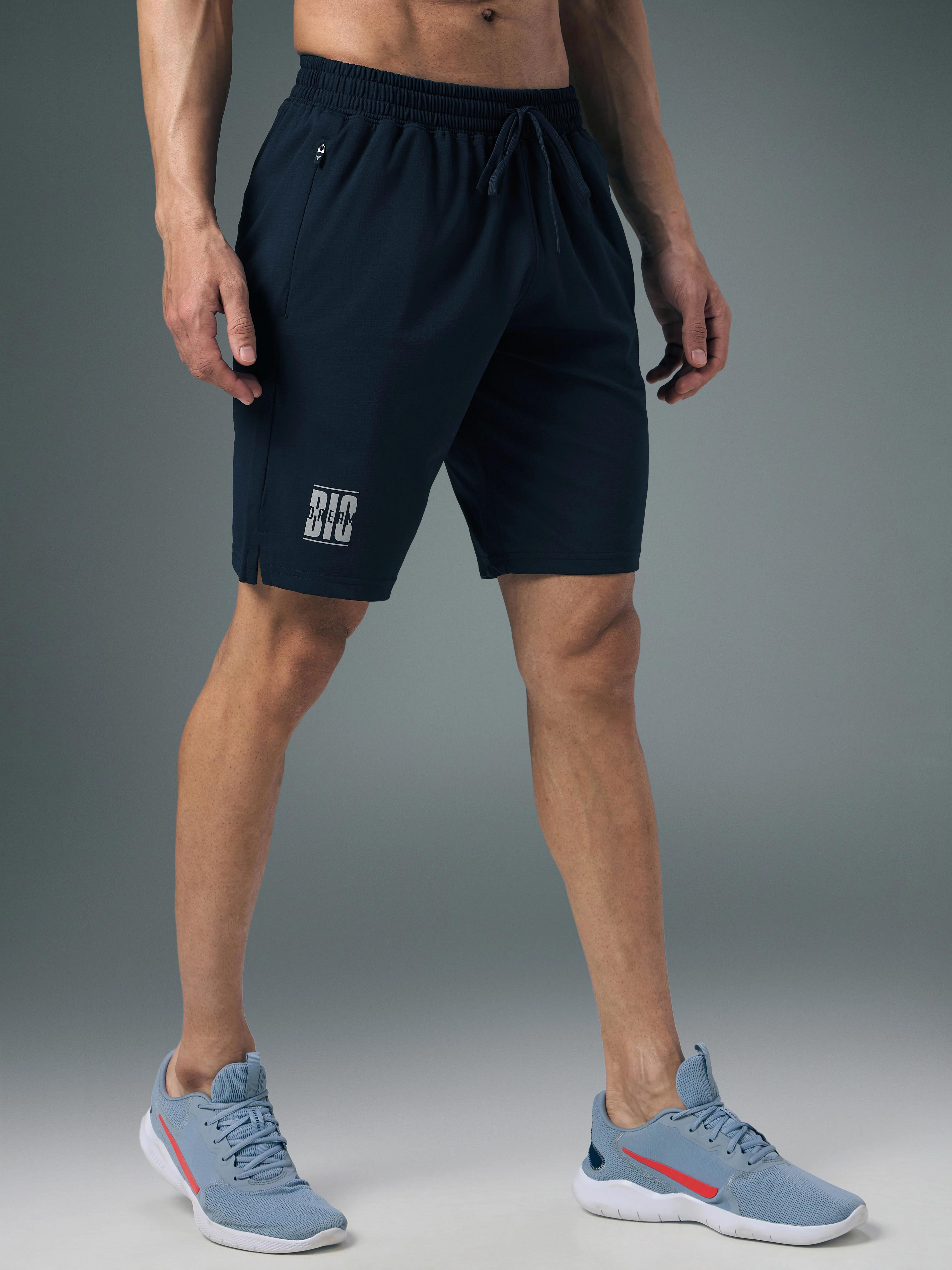 Men Solid Relax Fit Shorts with ELASTO LITE - Image 4