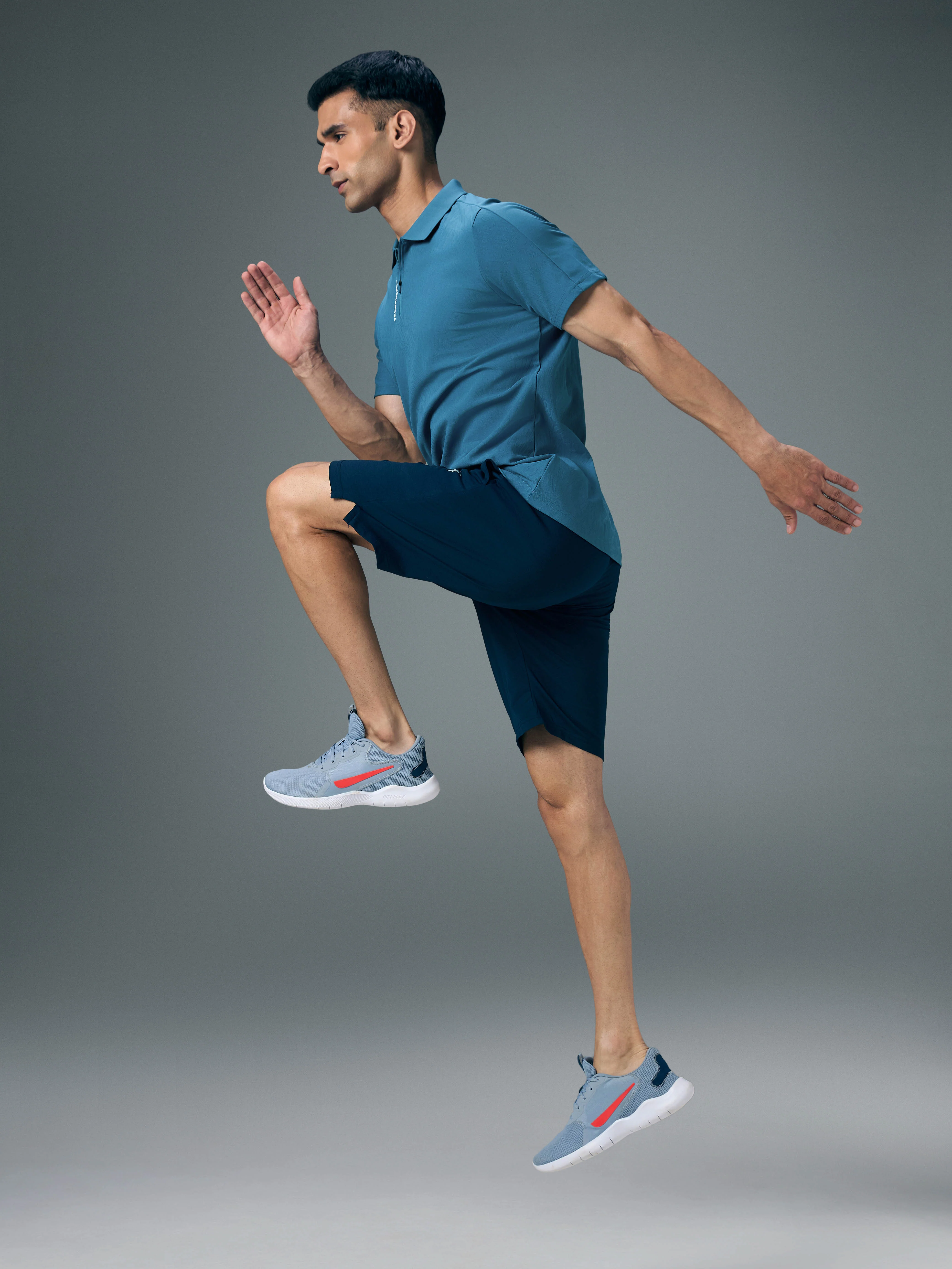 Men Solid Relax Fit Shorts with ELASTO LITE - Image 5